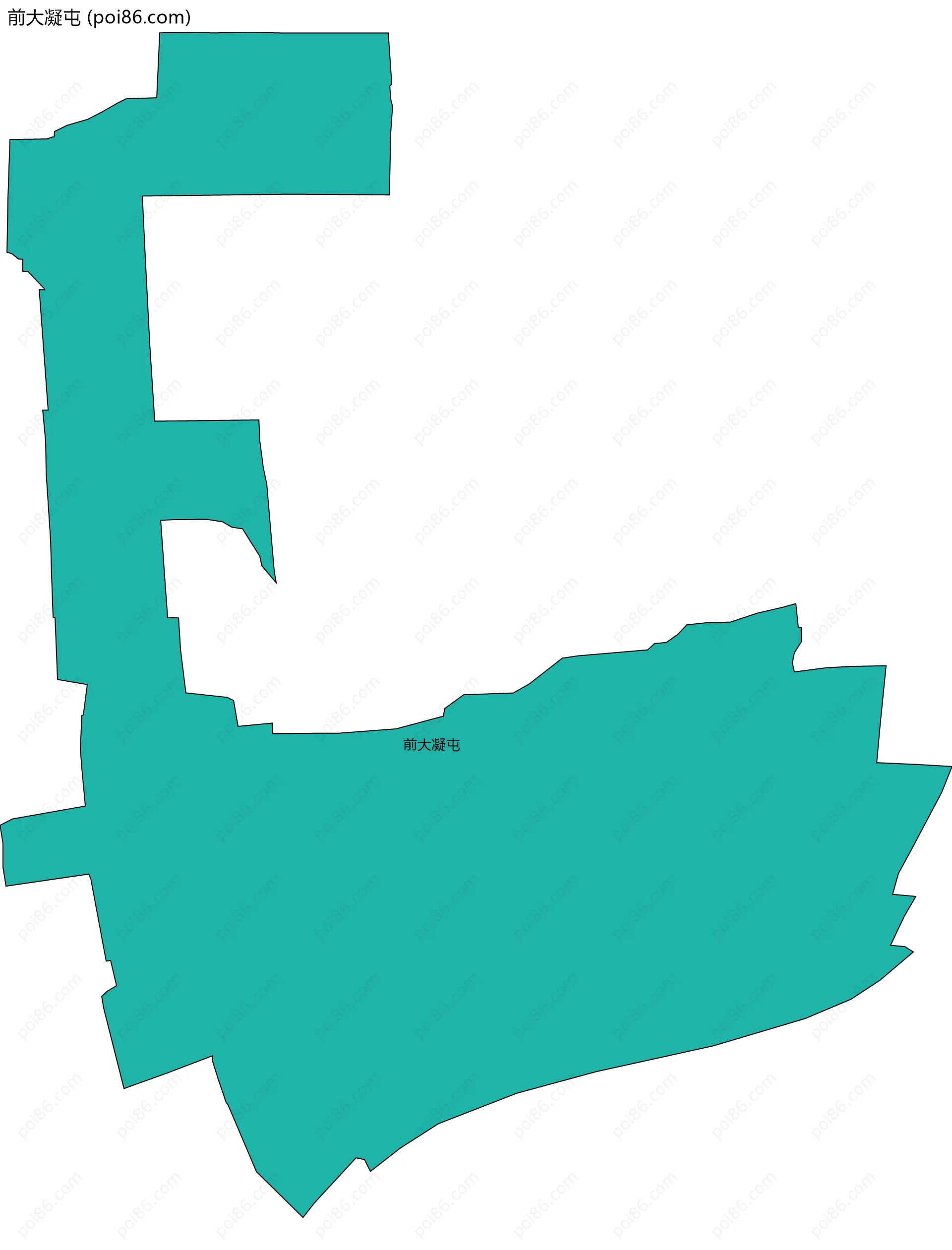 前大凝屯边界地图