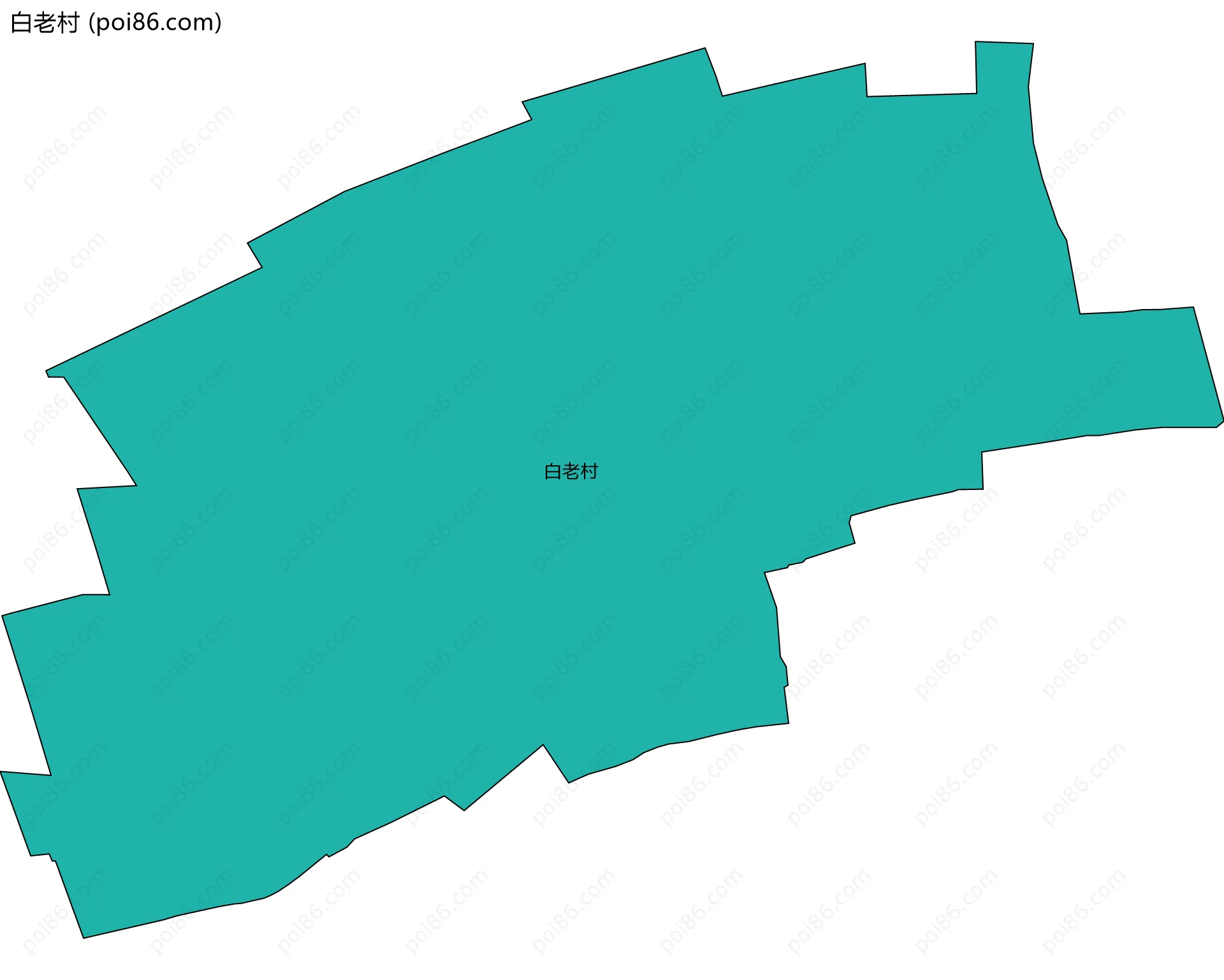 白老村边界地图