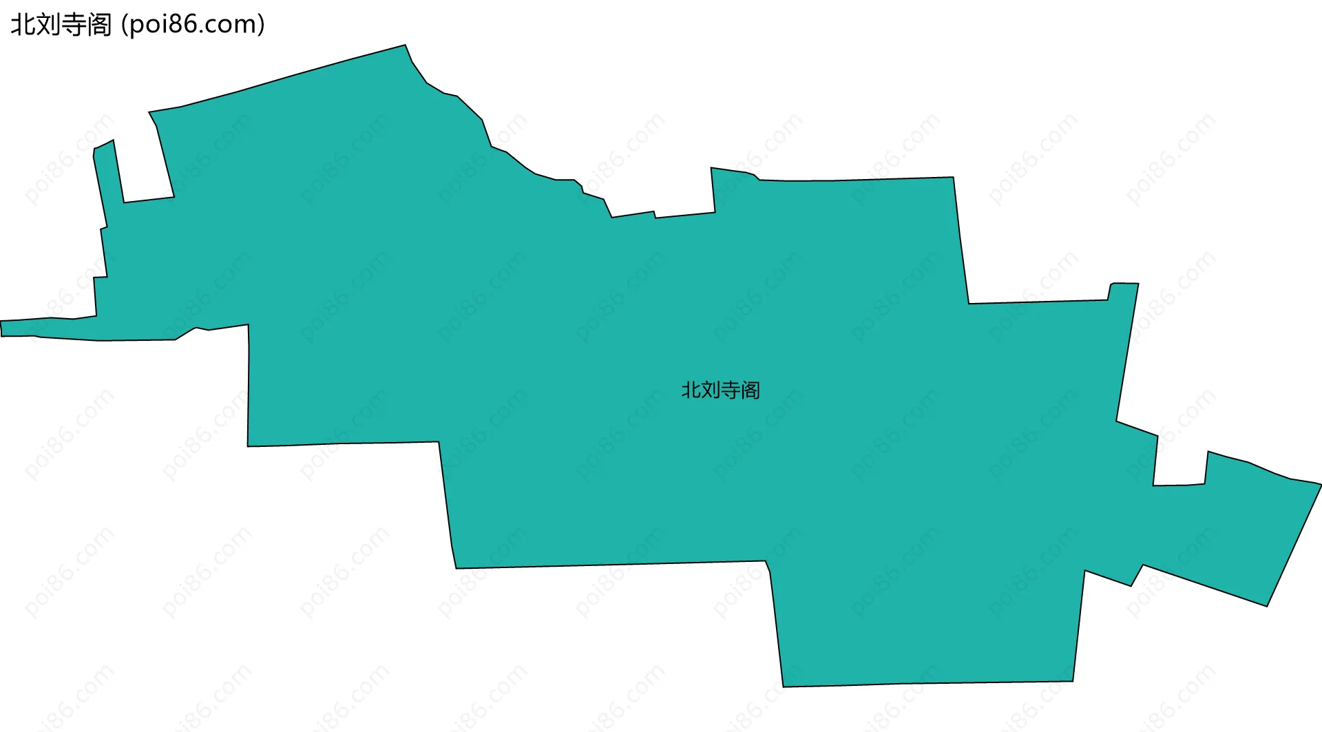 北刘寺阁边界地图