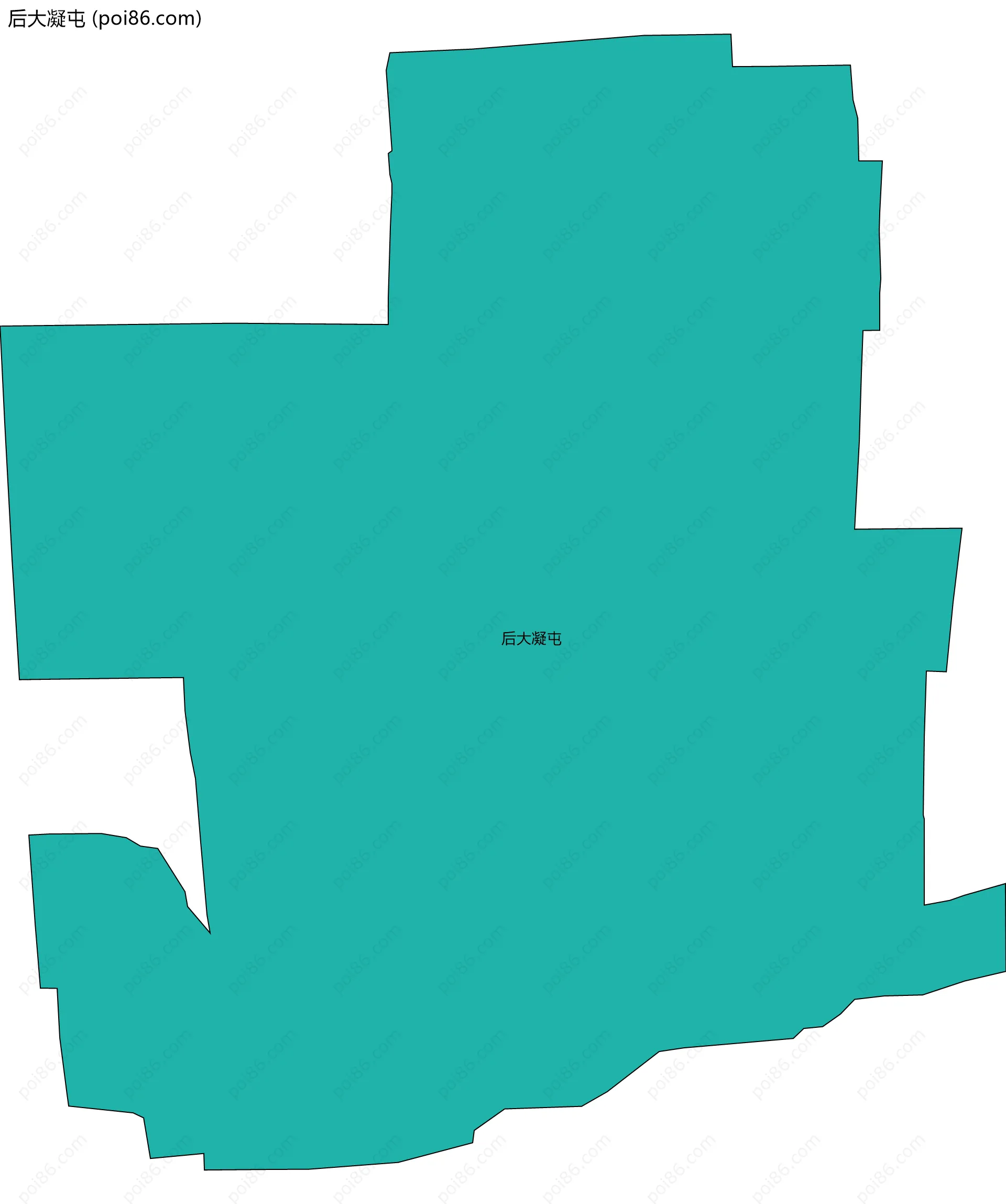 后大凝屯边界地图