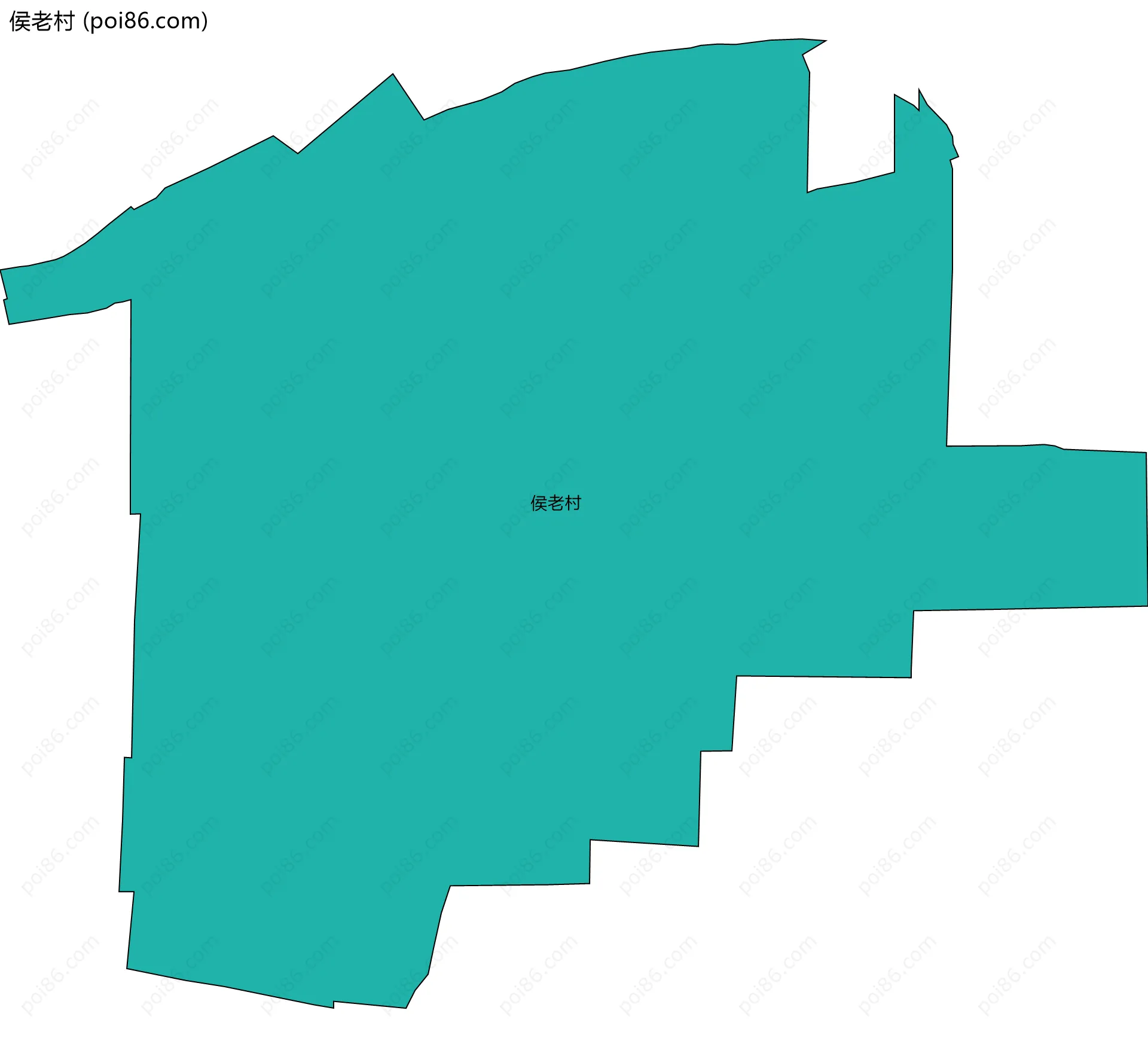 侯老村边界地图