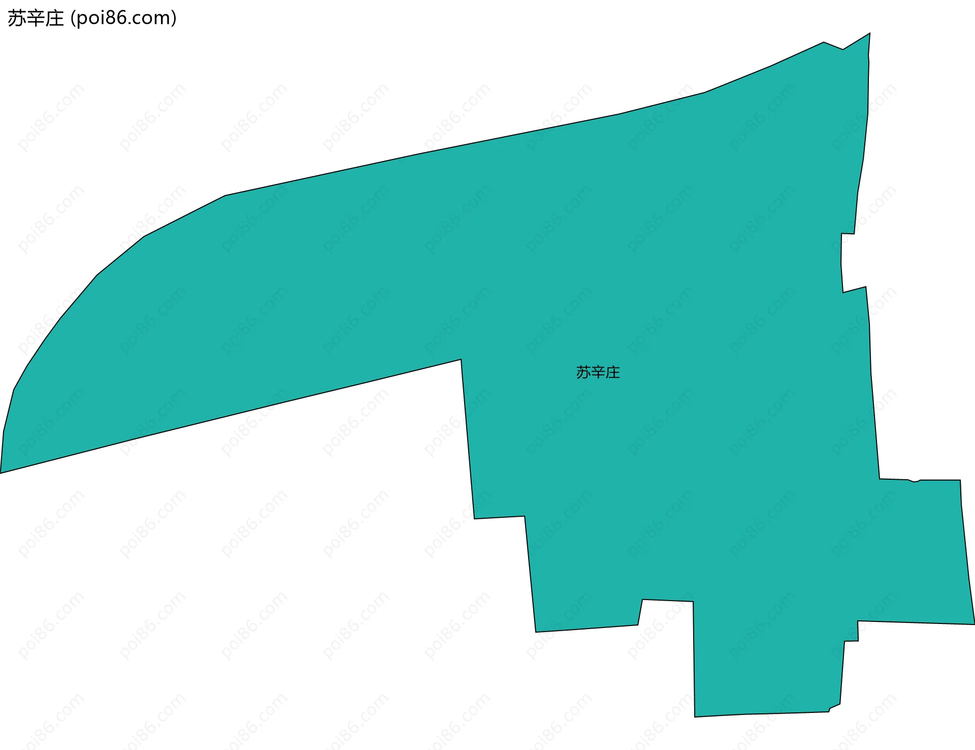 苏辛庄边界地图
