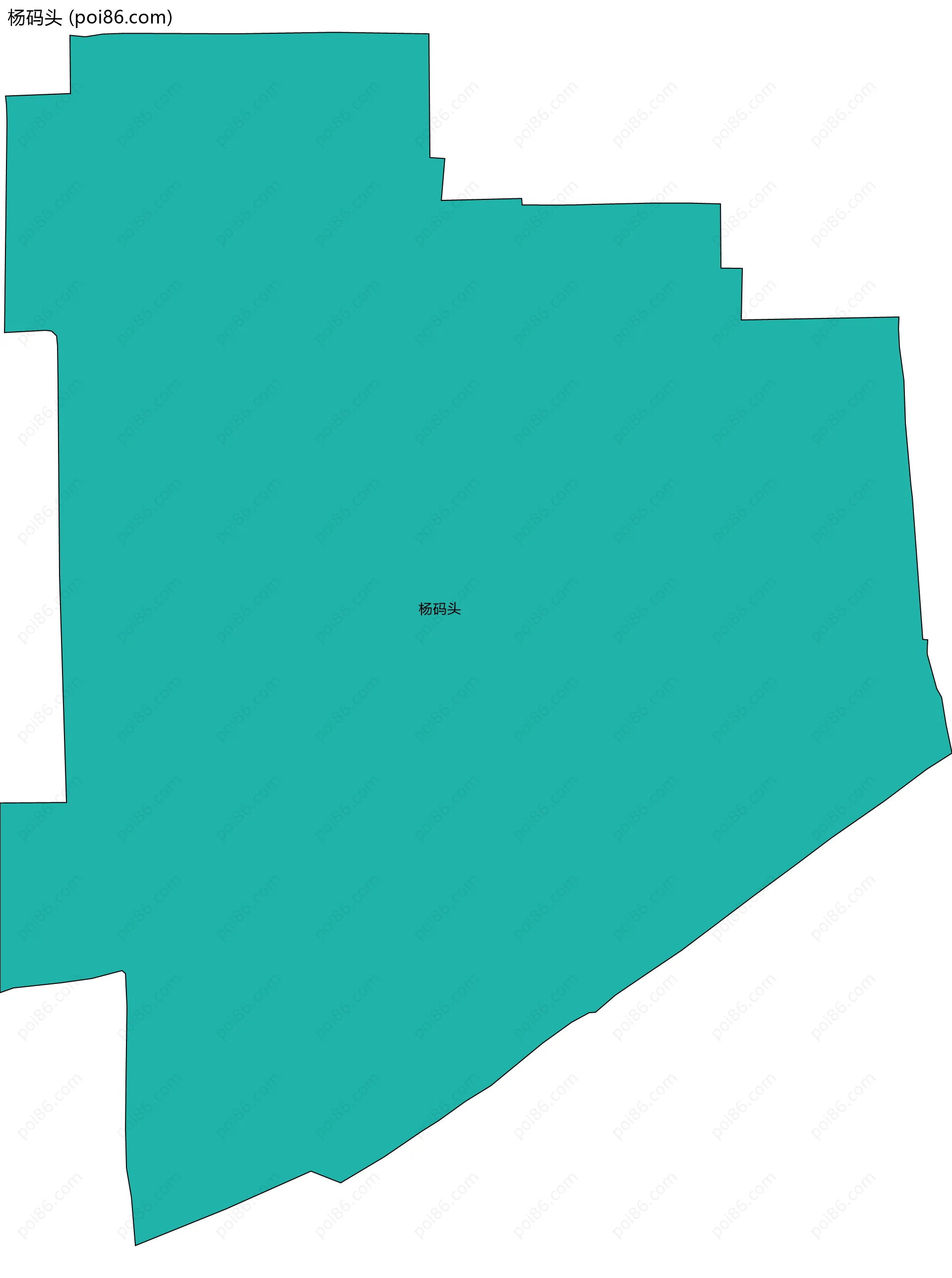 杨码头边界地图