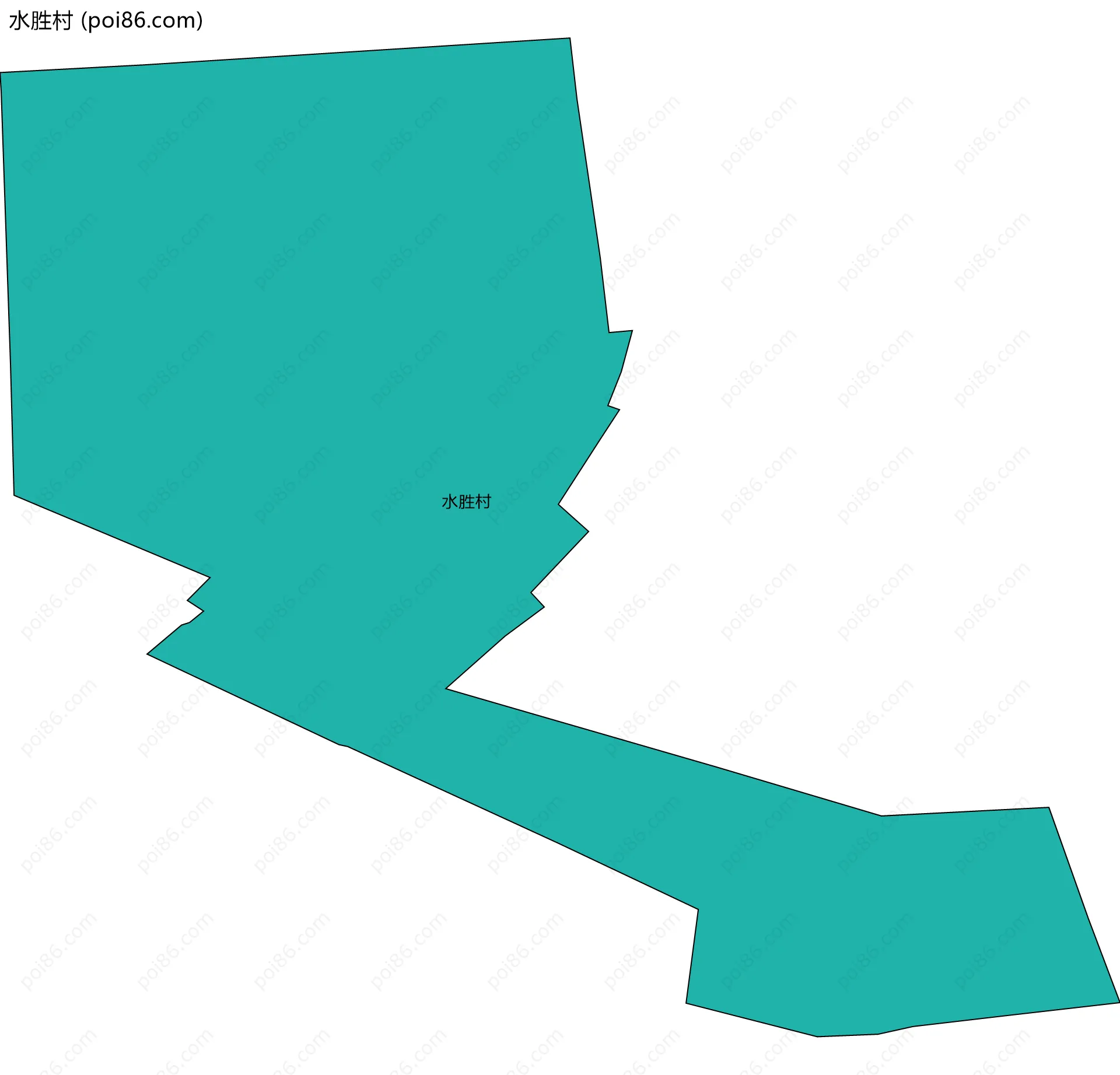 水胜村边界地图