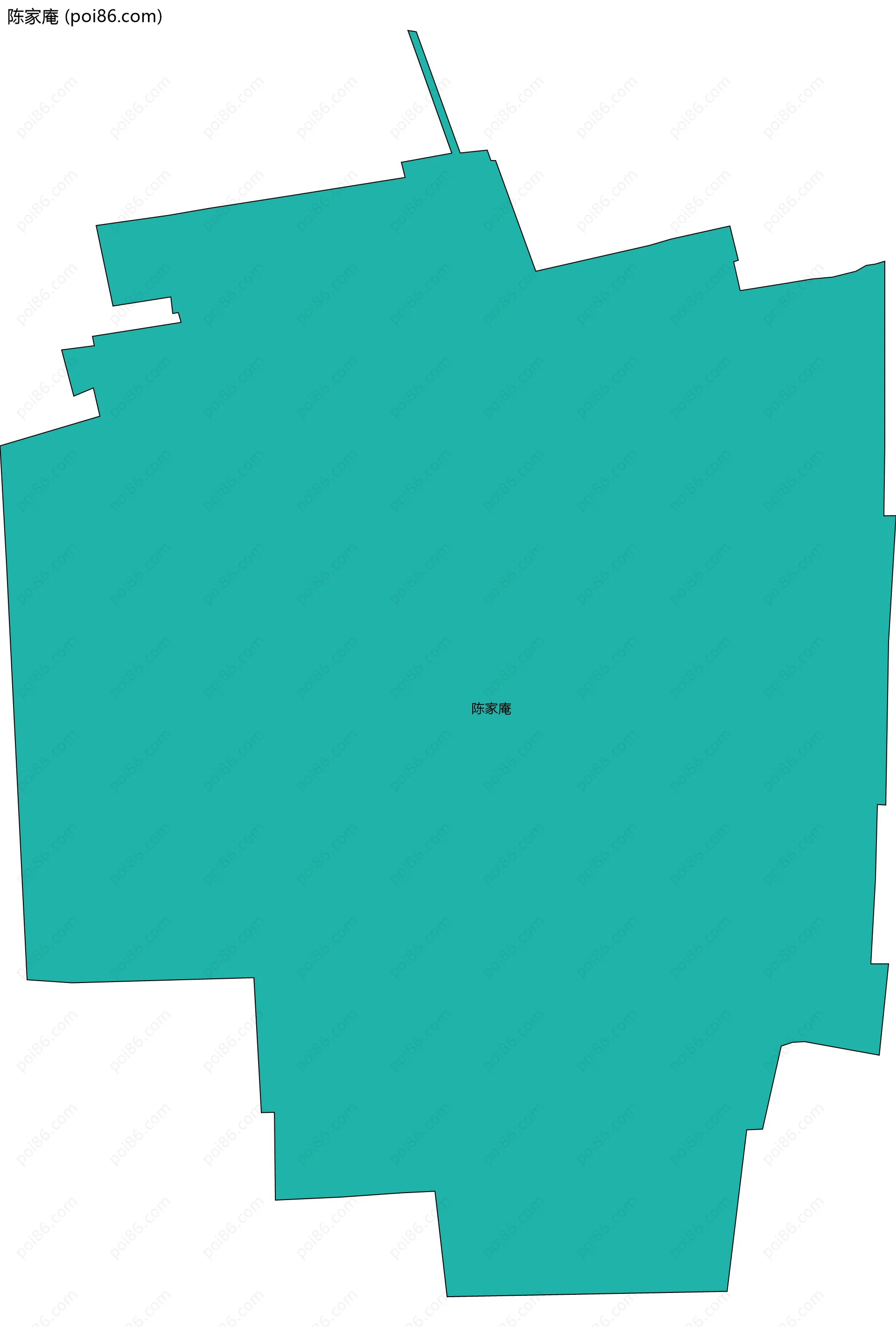 陈家庵边界地图