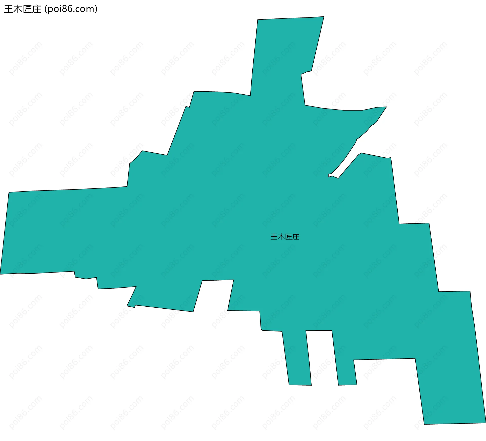王木匠庄边界地图