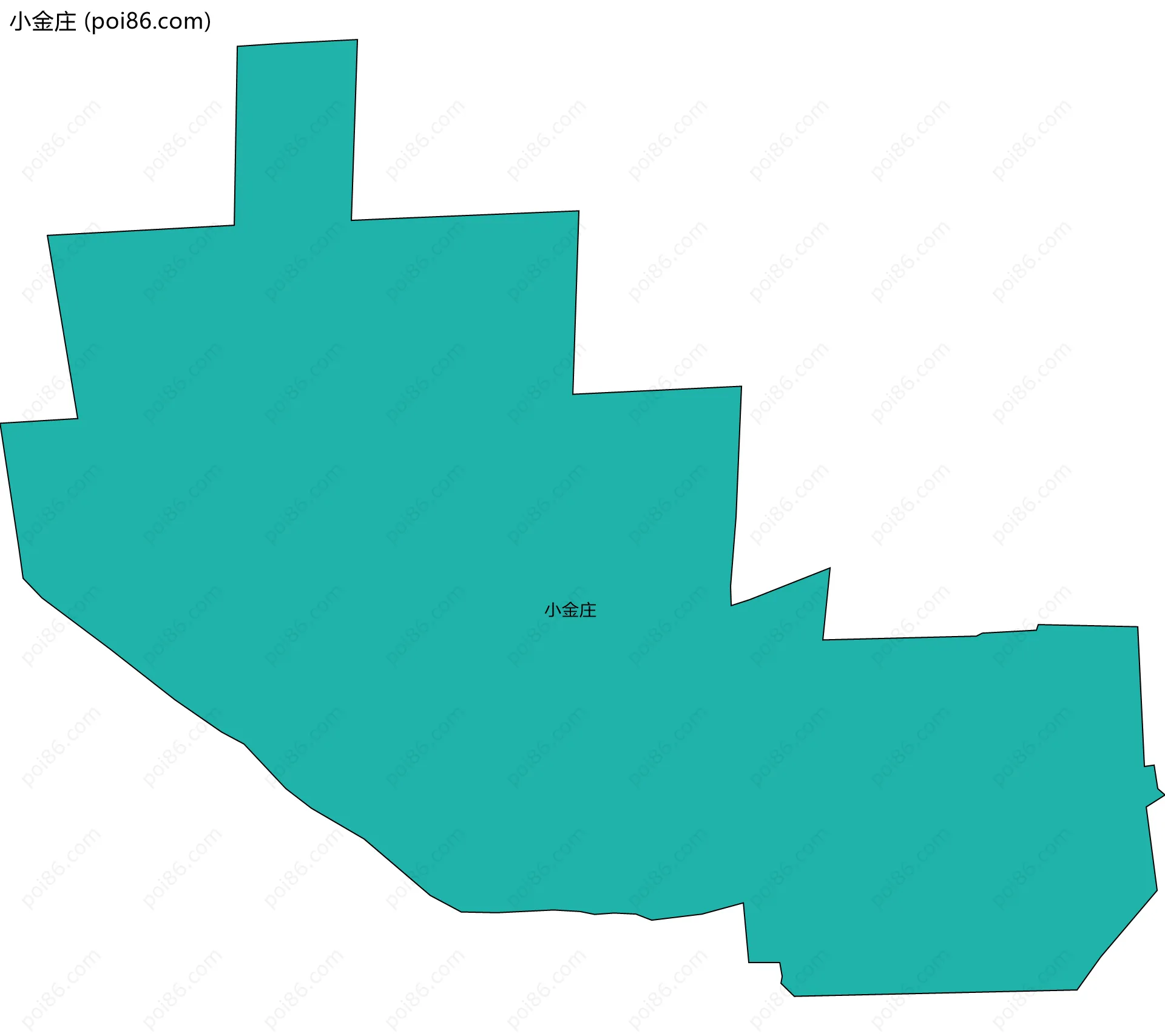 小金庄边界地图