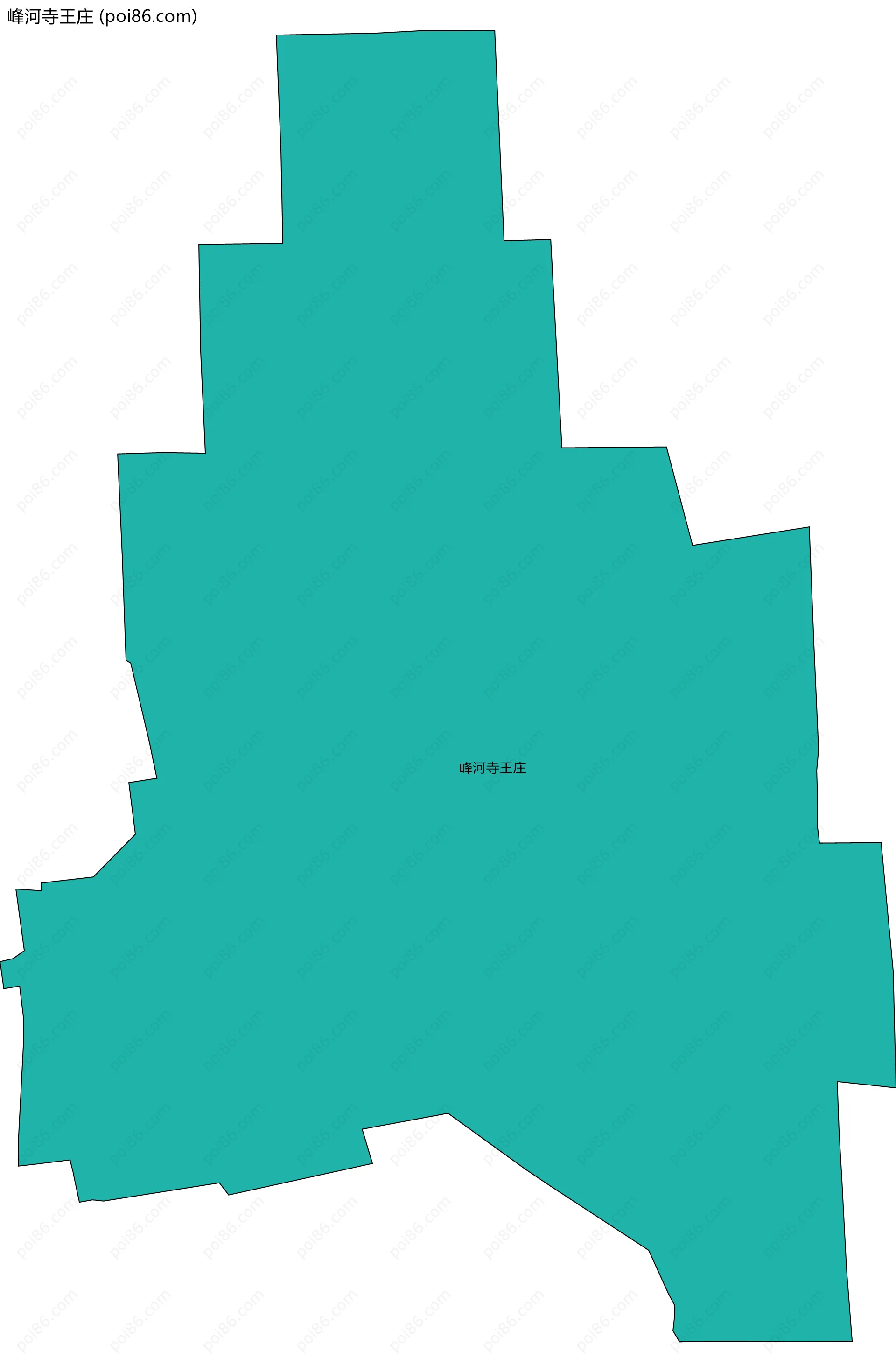 峰河寺王庄边界地图
