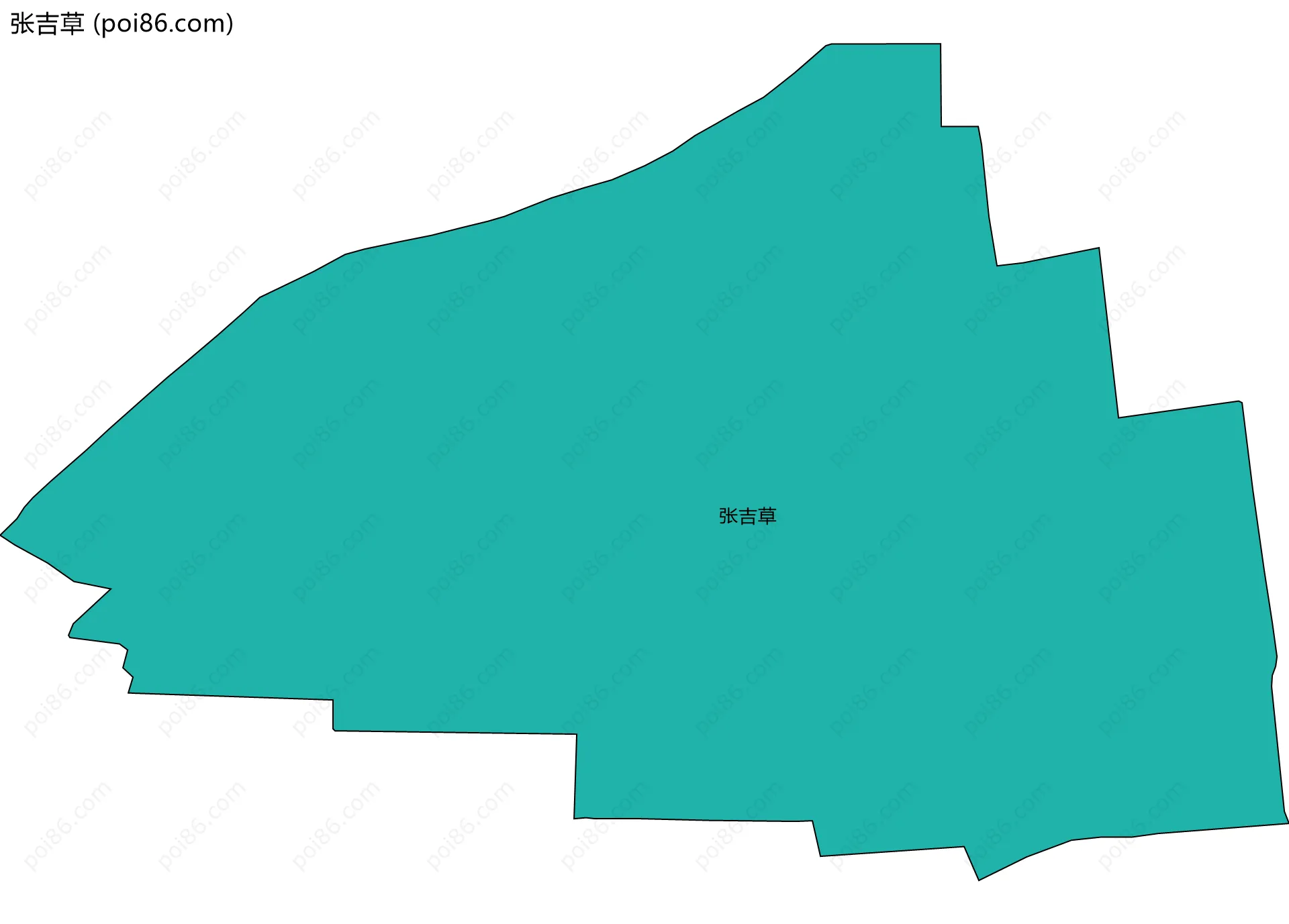 张吉草边界地图