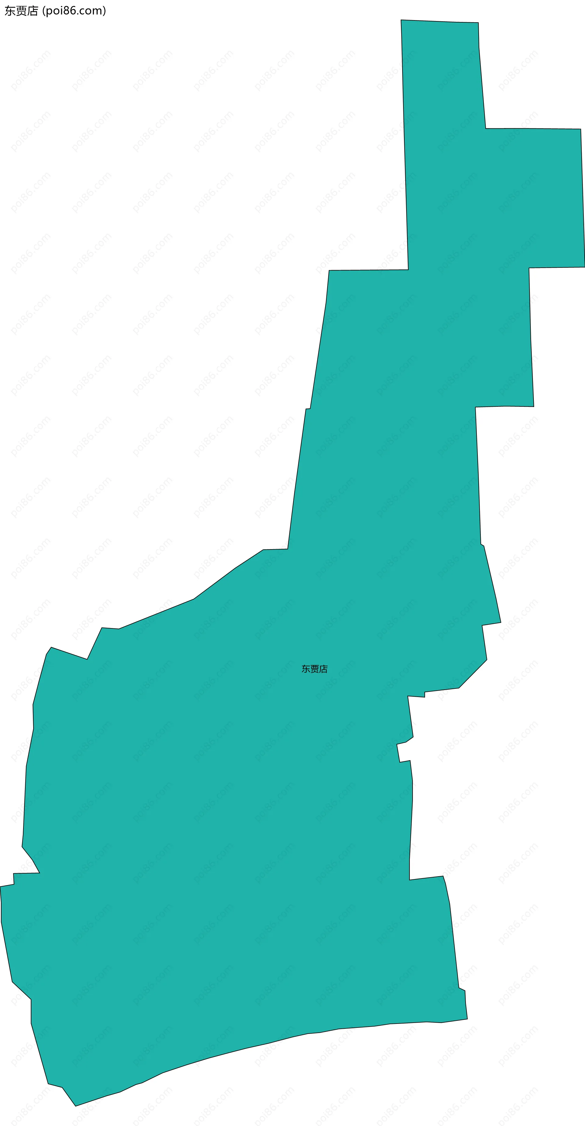 东贾店边界地图