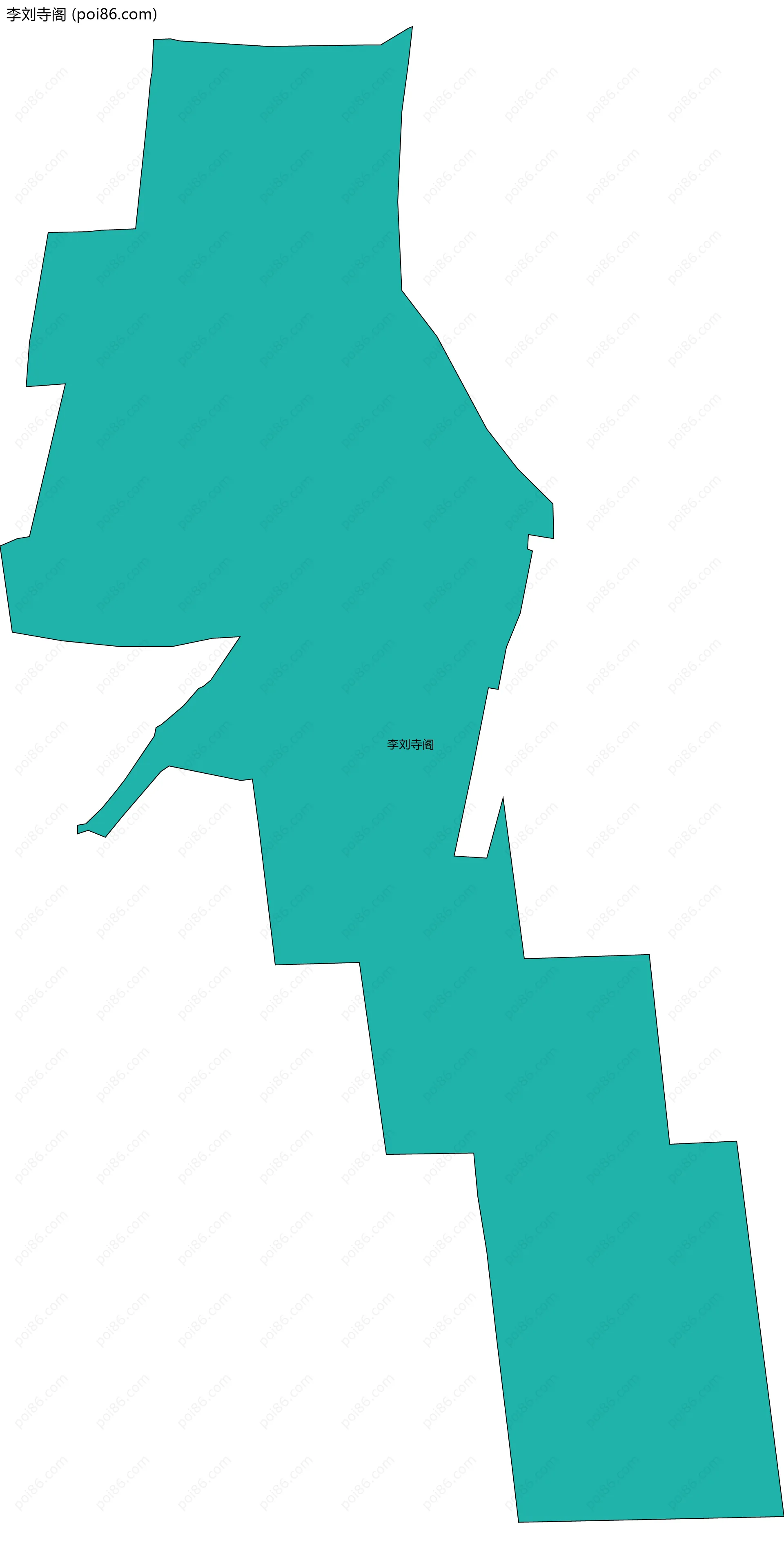 李刘寺阁边界地图