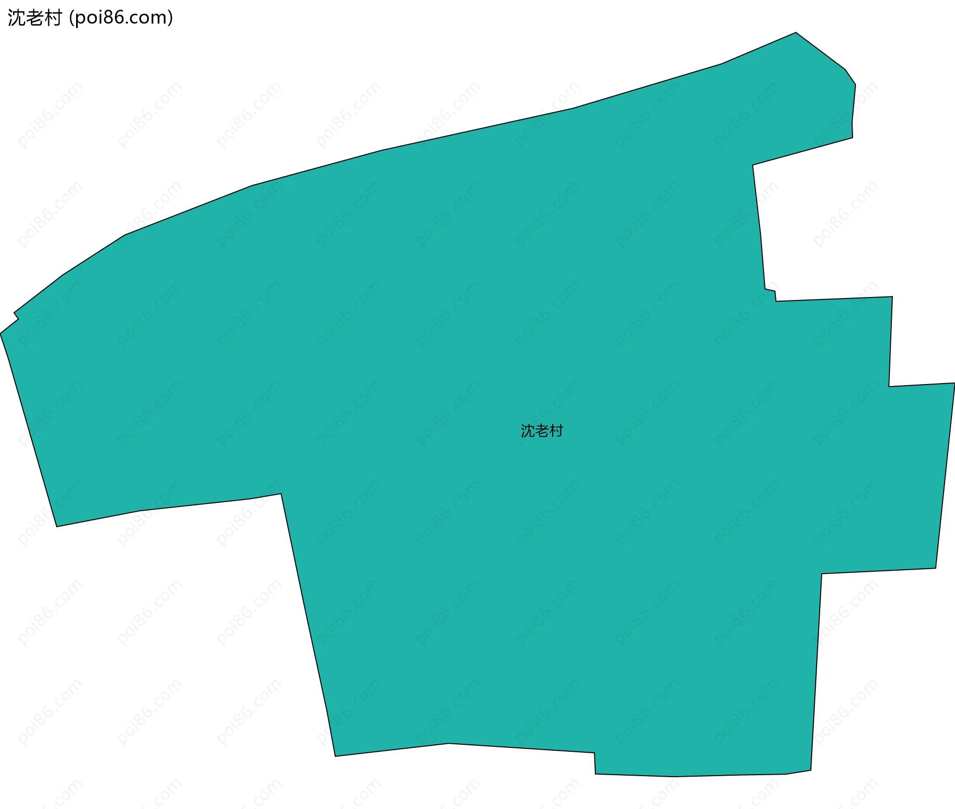 沈老村边界地图