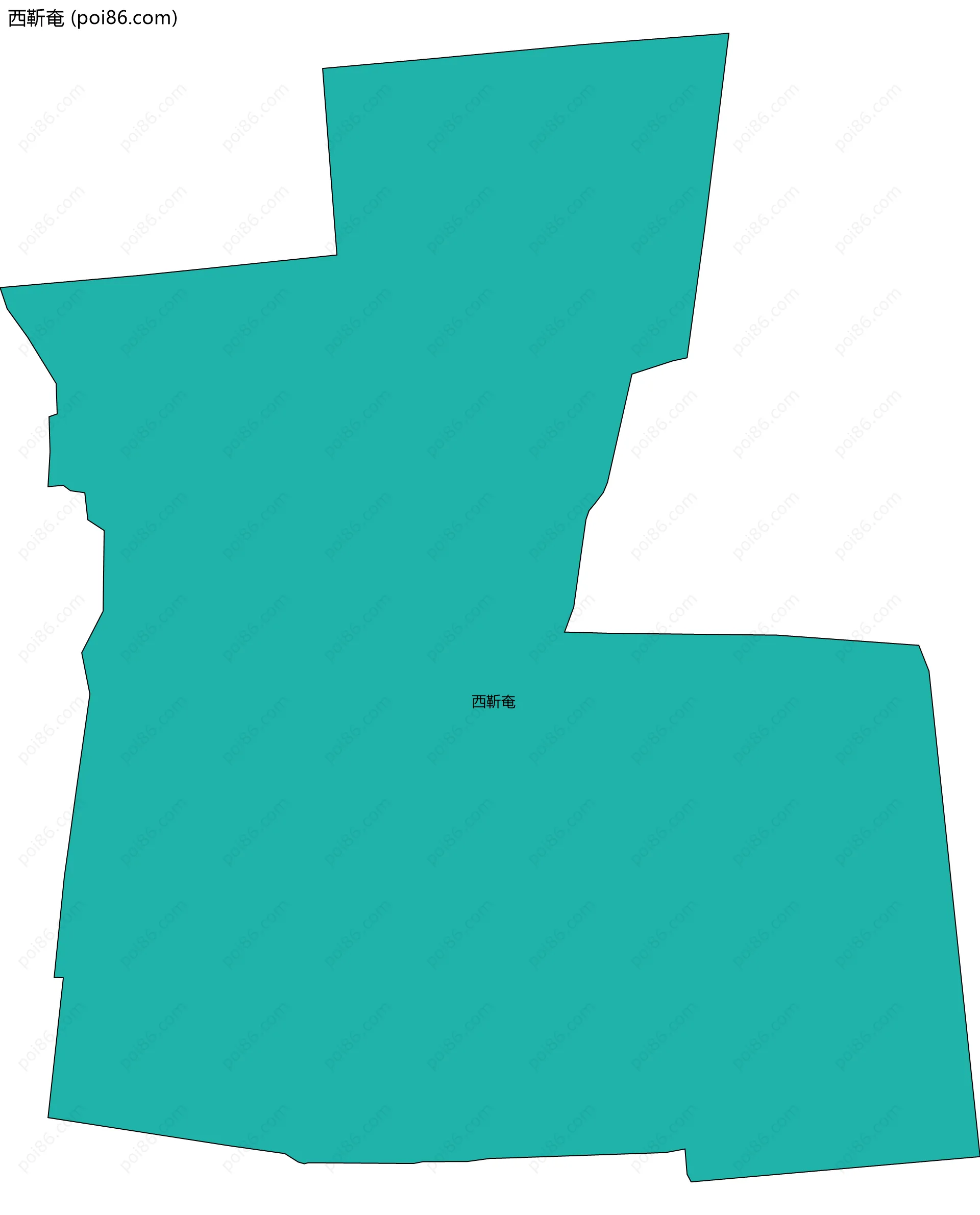 西靳奄边界地图