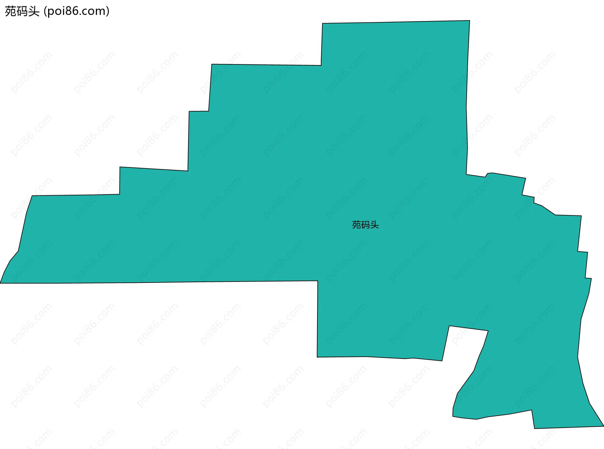 苑码头边界地图