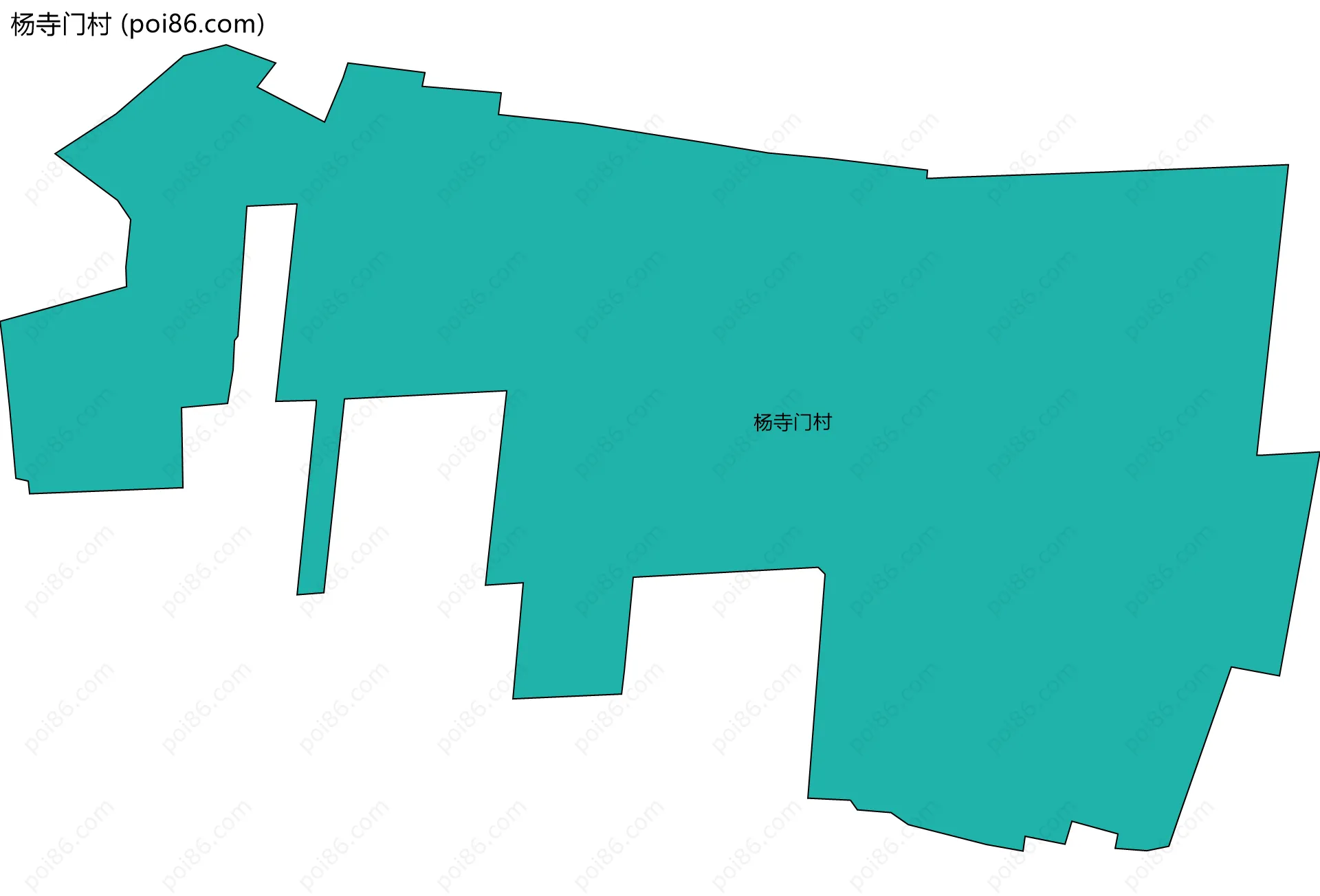 杨寺门村边界地图