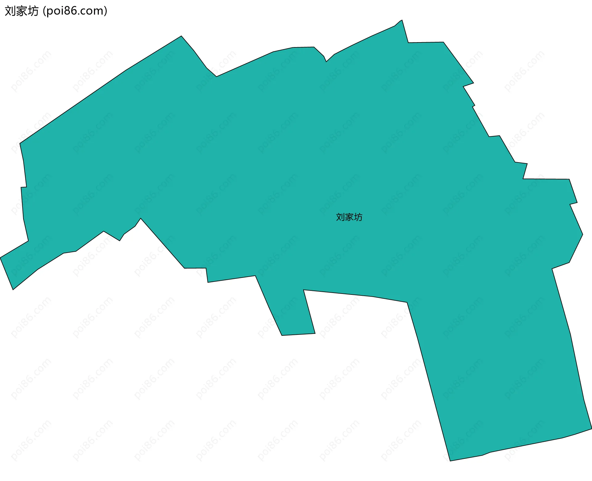 刘家坊边界地图