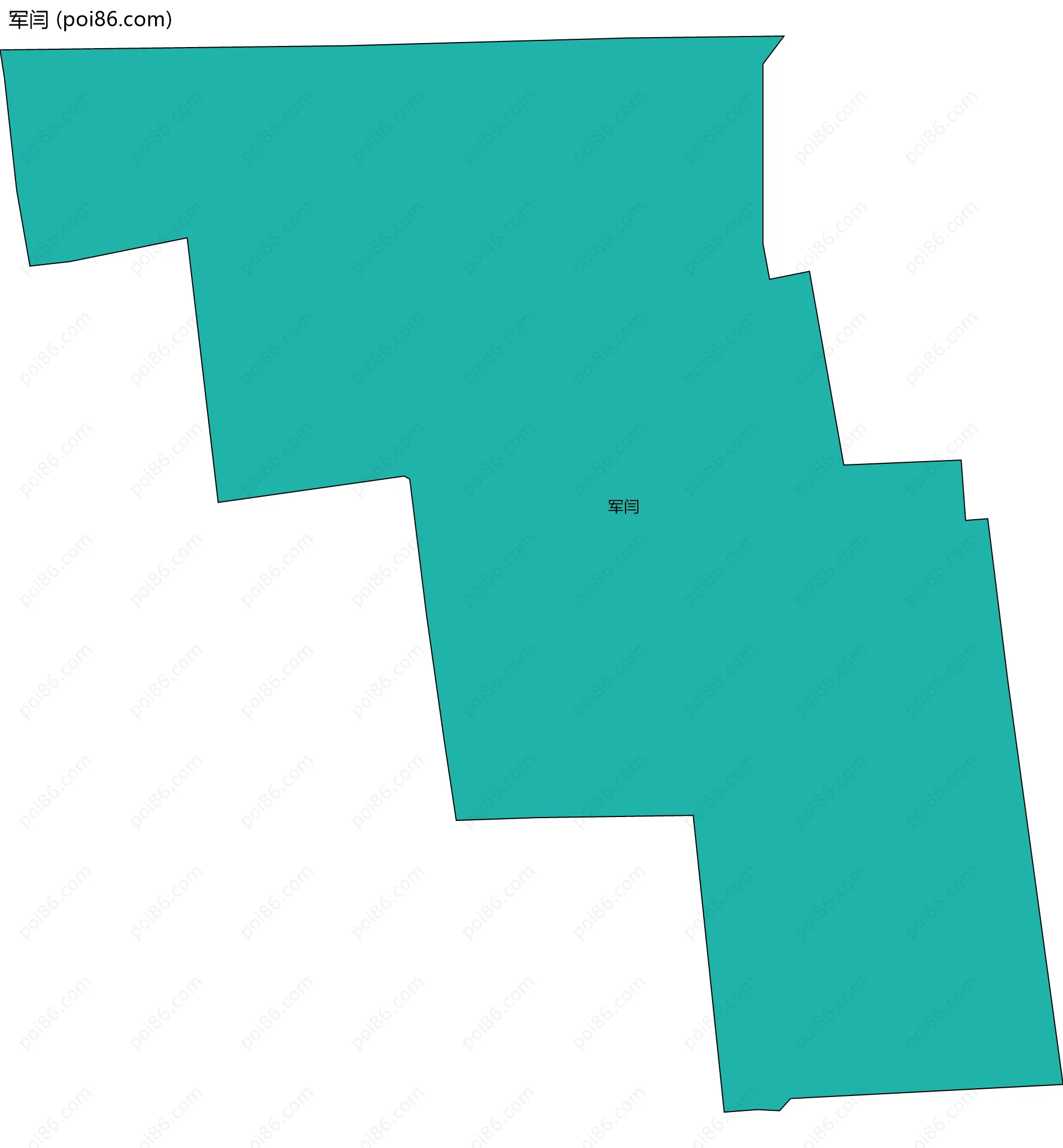 军闫边界地图