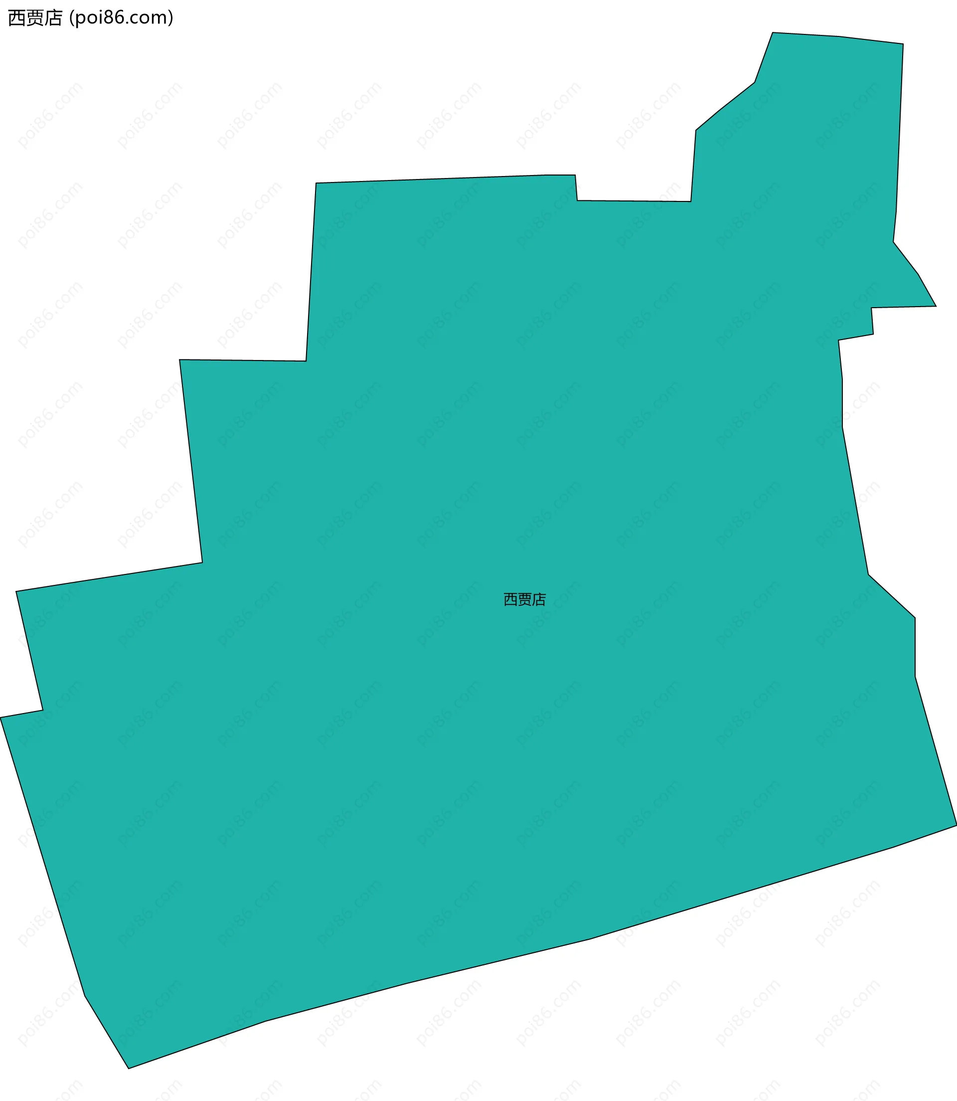 西贾店边界地图
