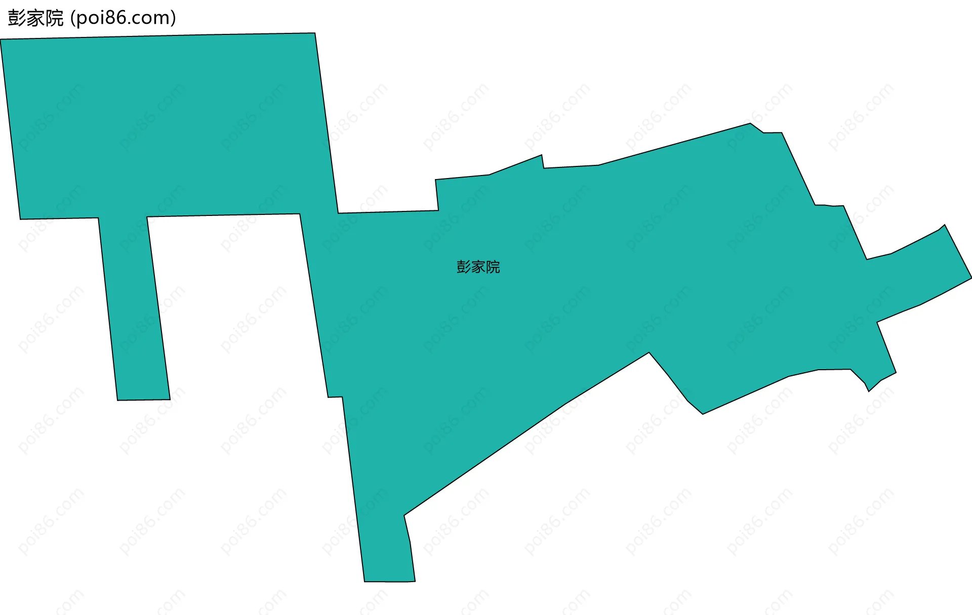 彭家院边界地图