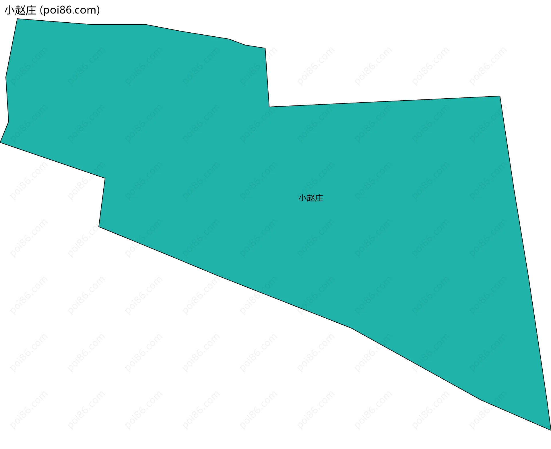 小赵庄边界地图