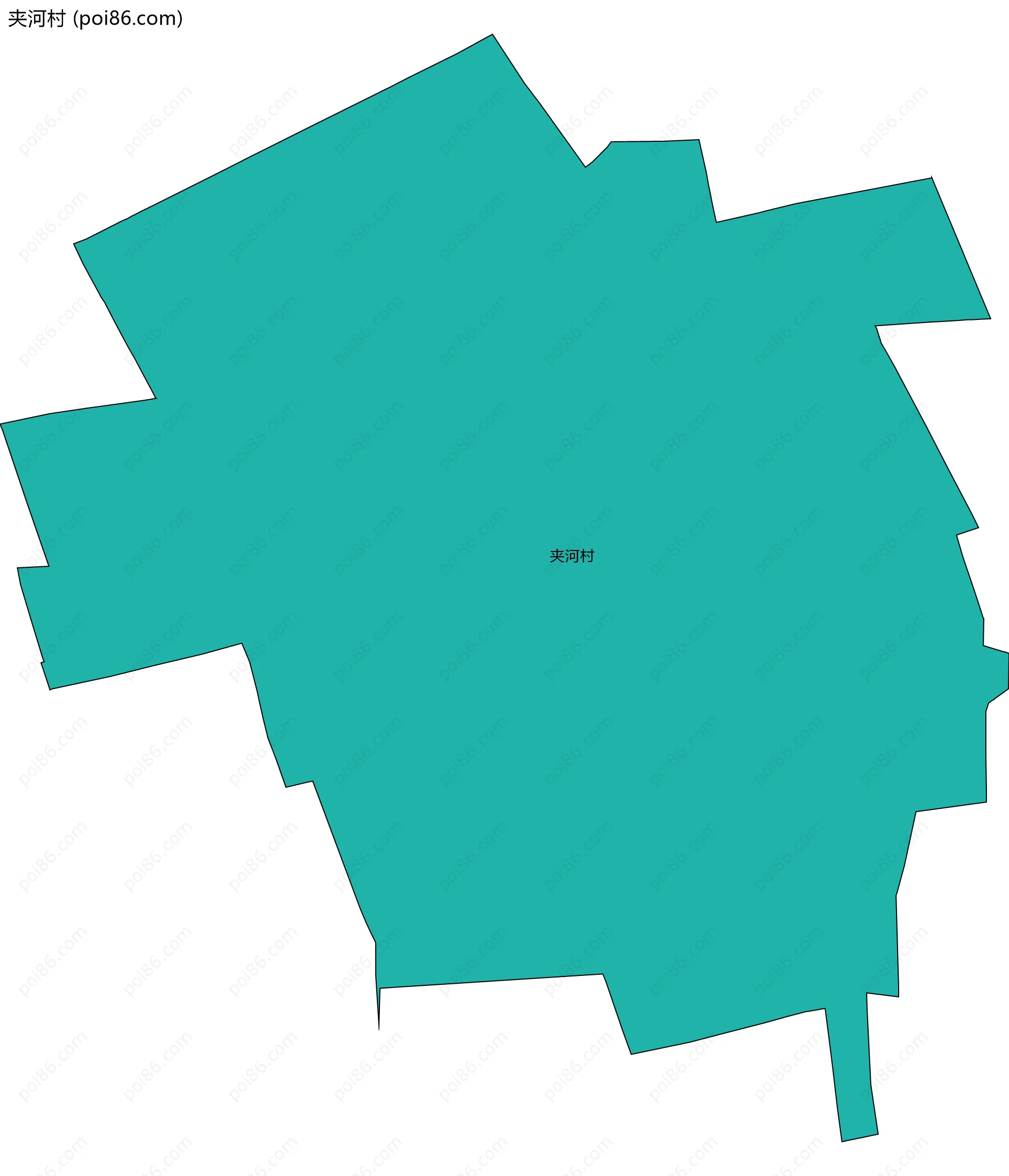 夹河村边界地图