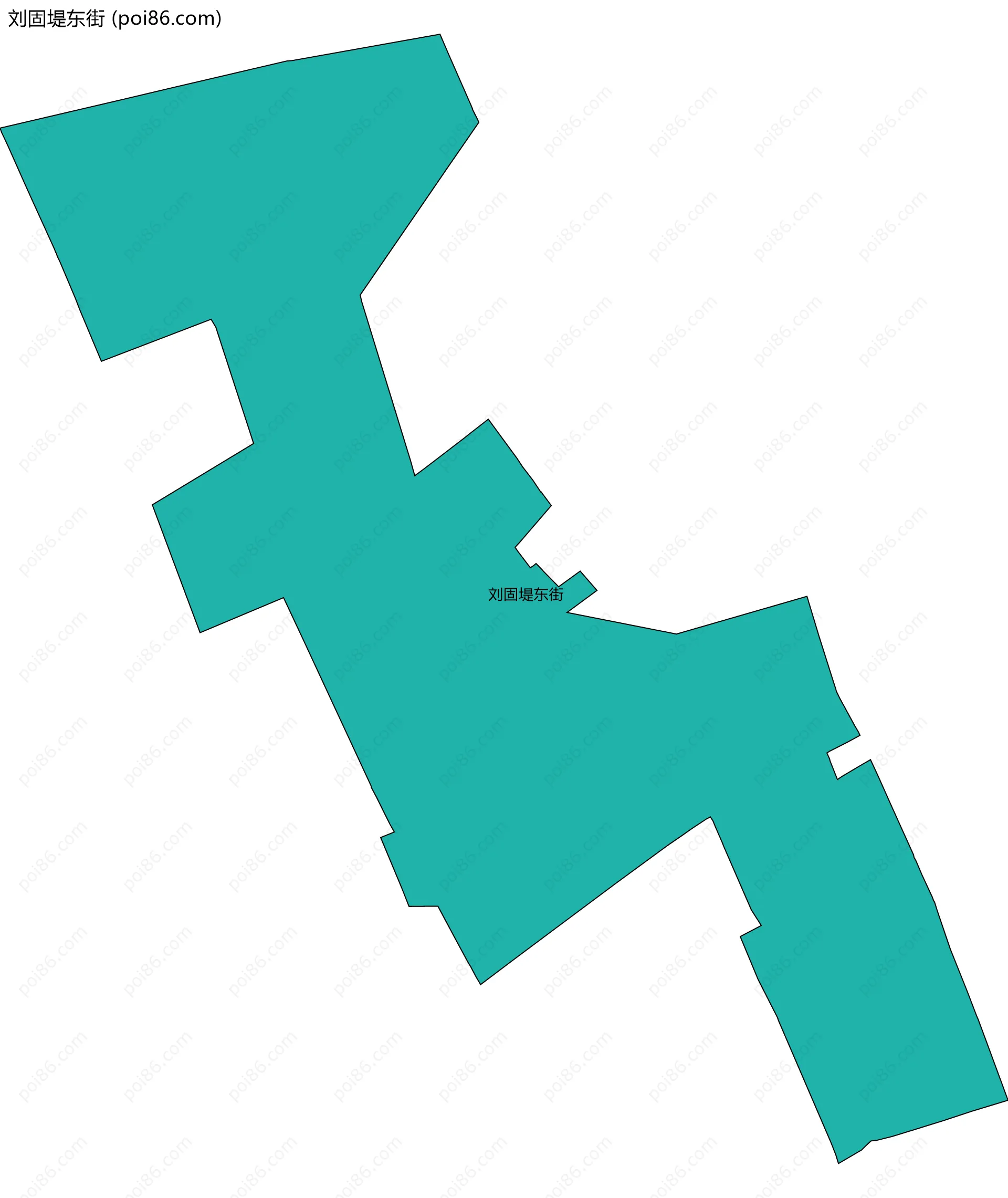 刘固堤东街边界地图