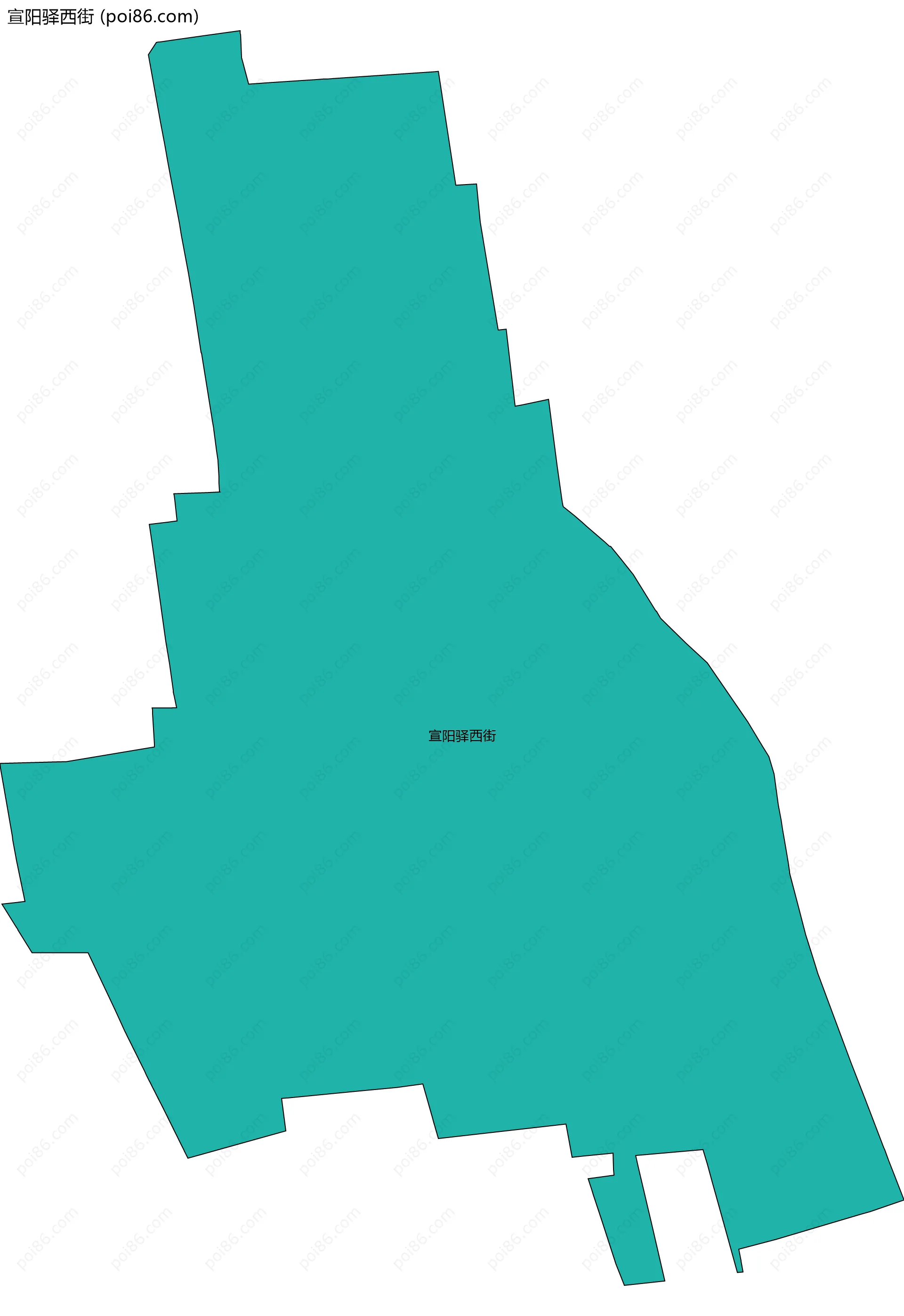 宣阳驿西街边界地图