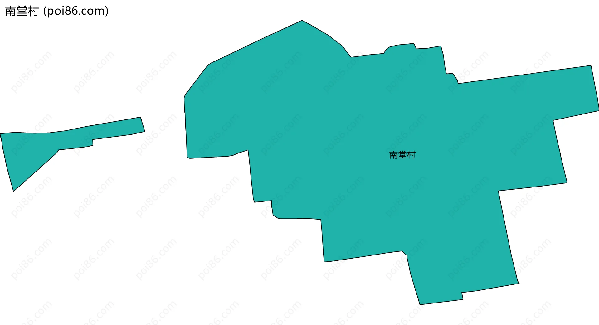 南堂村边界地图