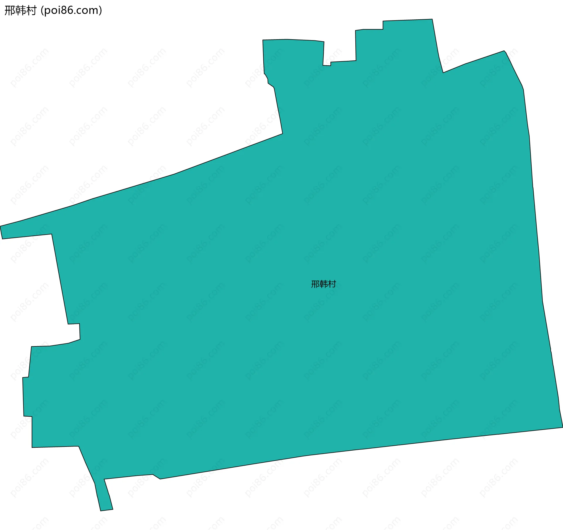 邢韩村边界地图