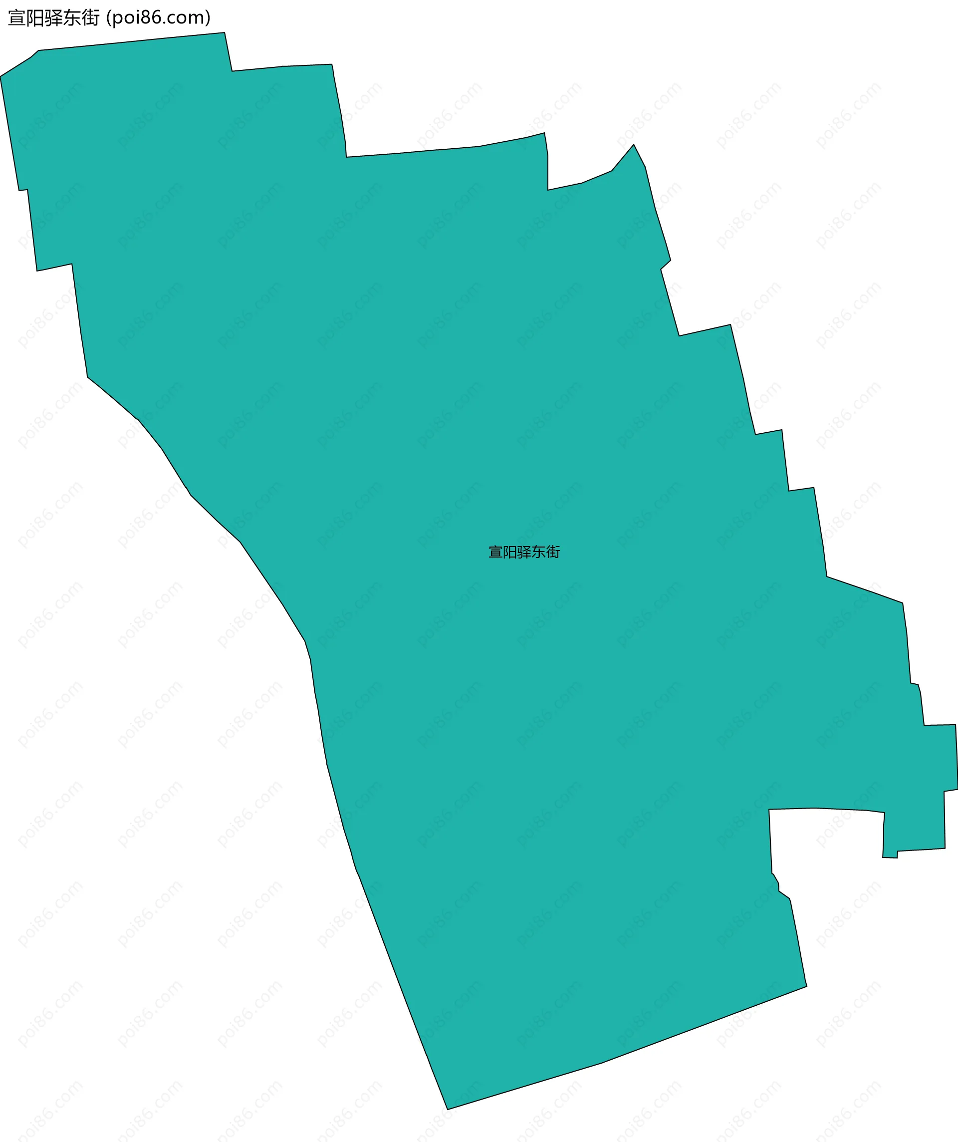 宣阳驿东街边界地图