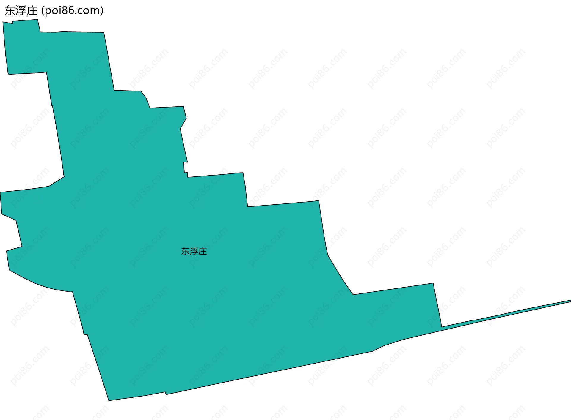 东浮庄边界地图