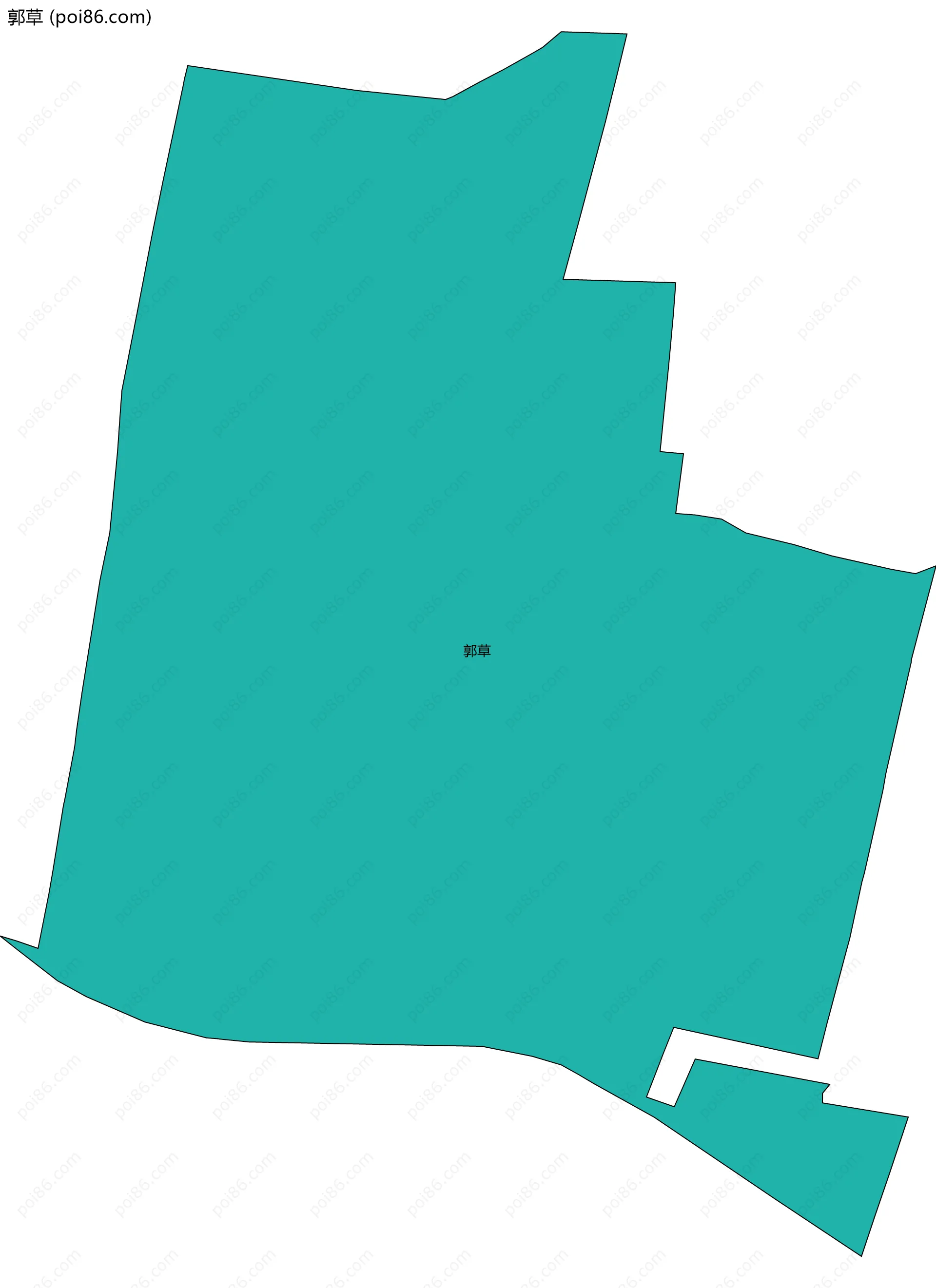 郭草边界地图