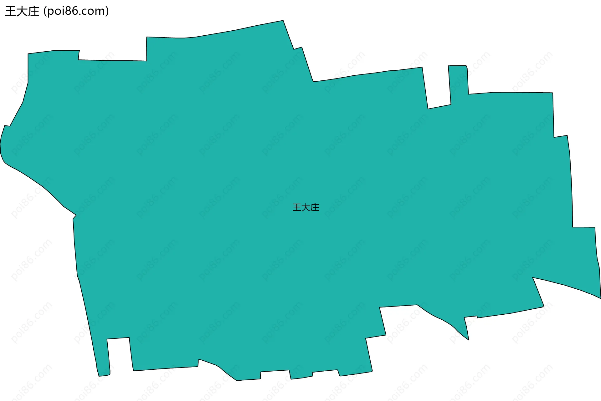 王大庄边界地图
