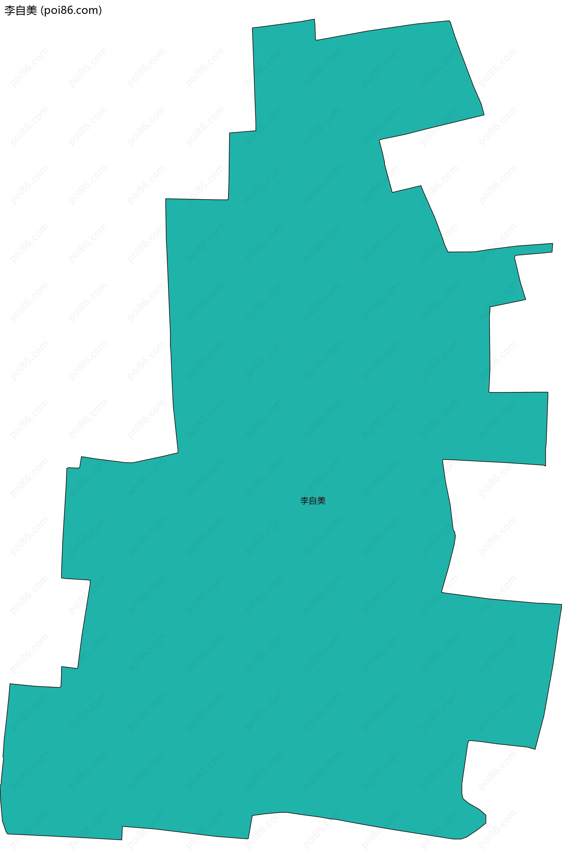 李自美边界地图