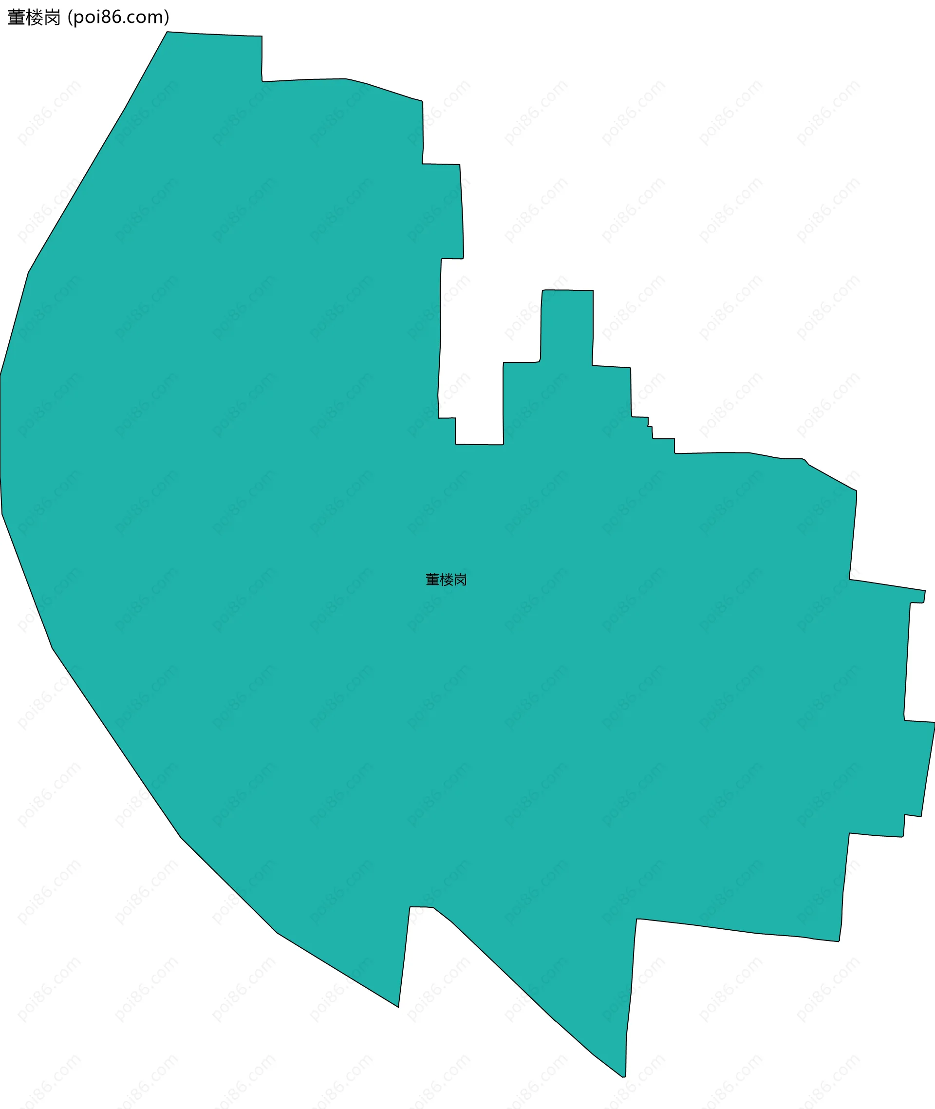 董楼岗边界地图