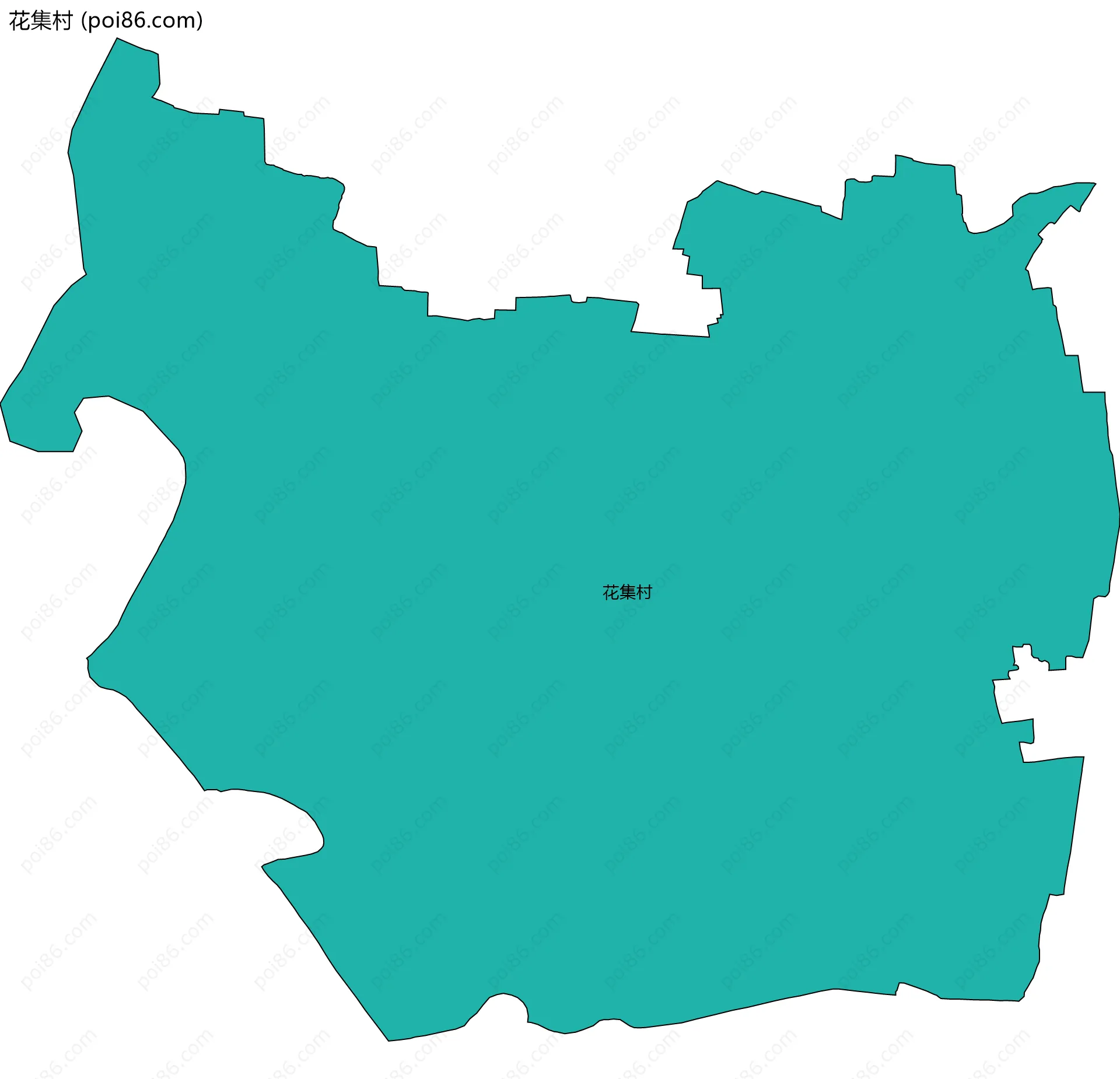 花集村边界地图