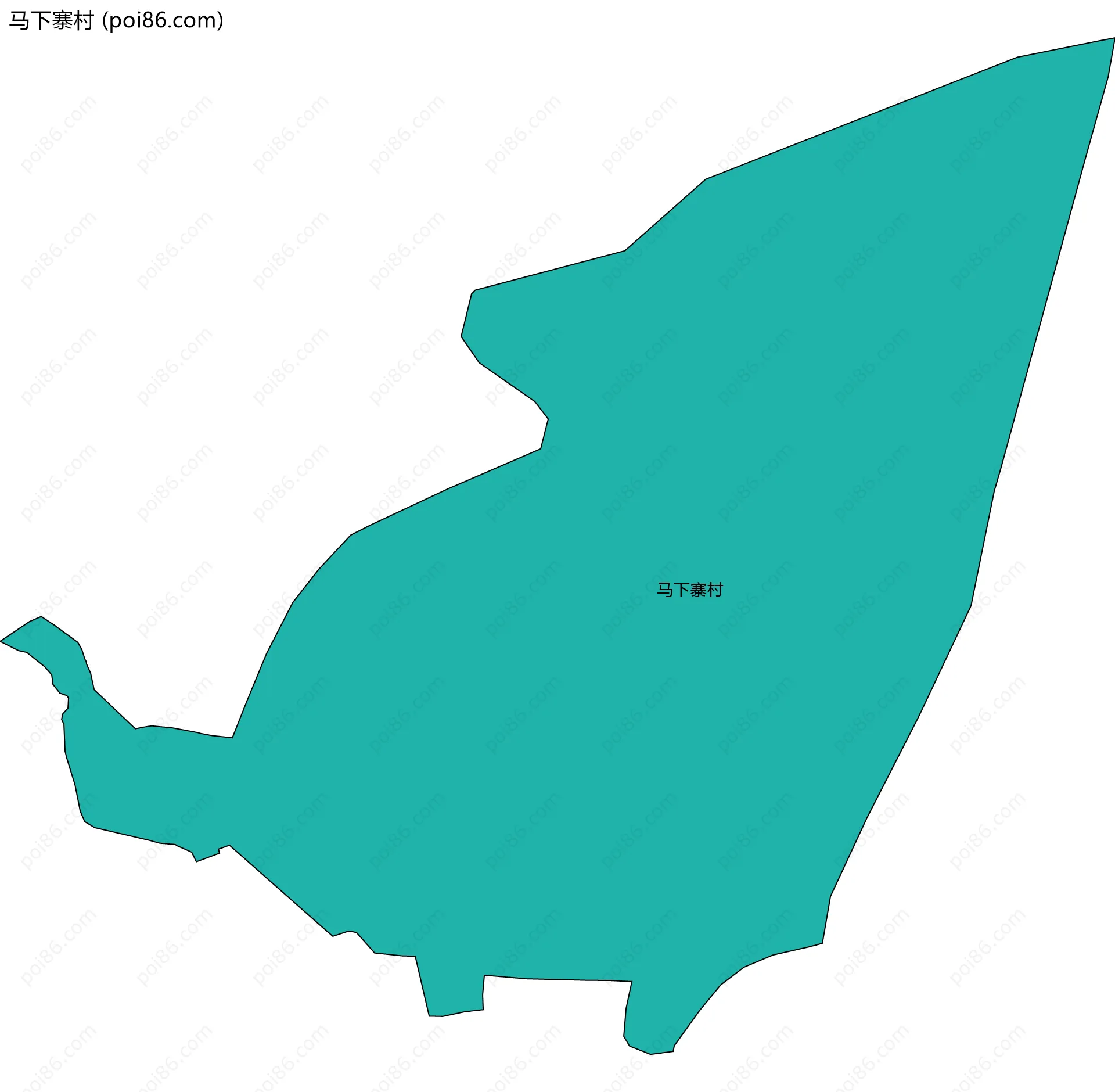 马下寨村边界地图