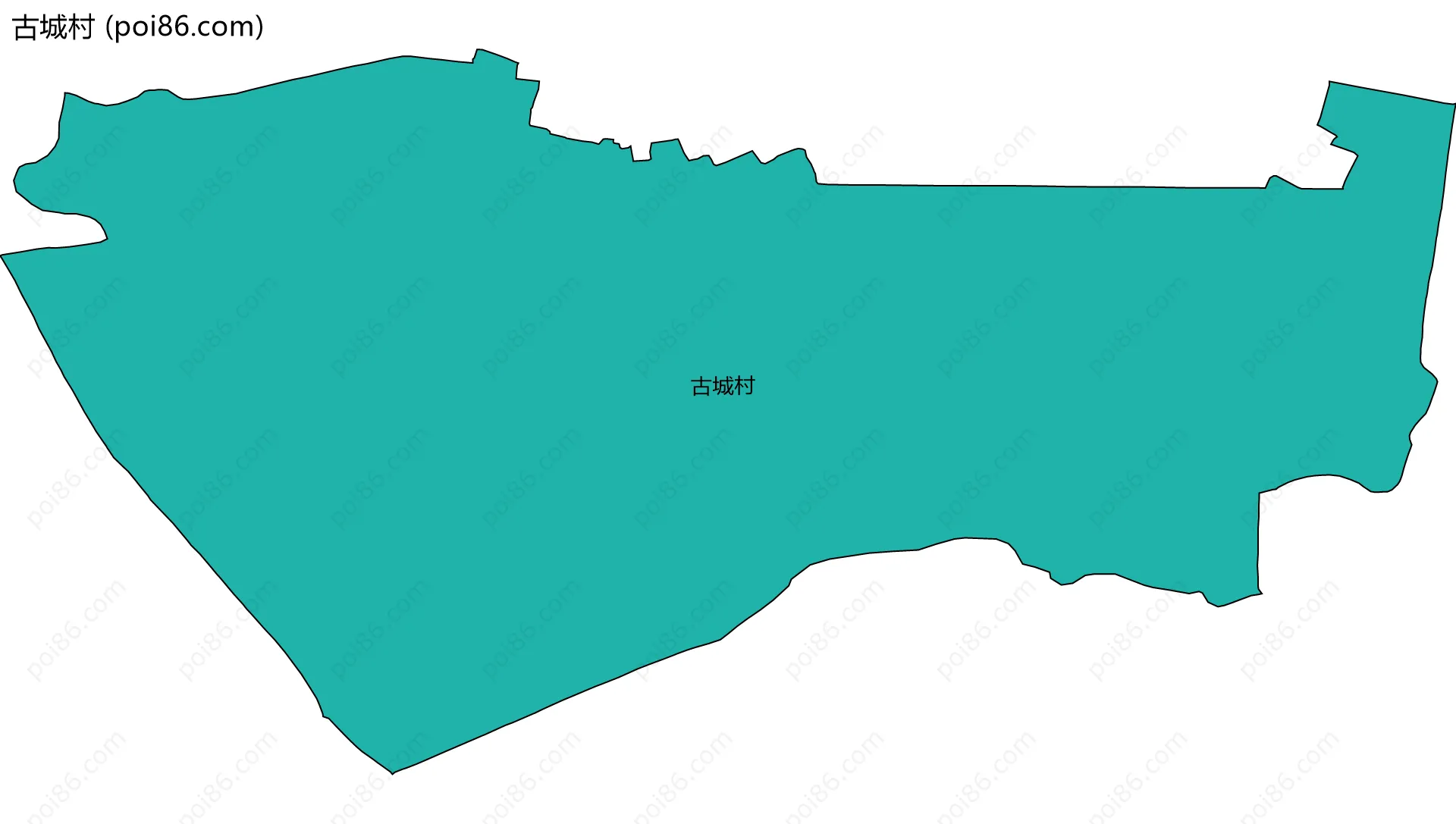古城村边界地图