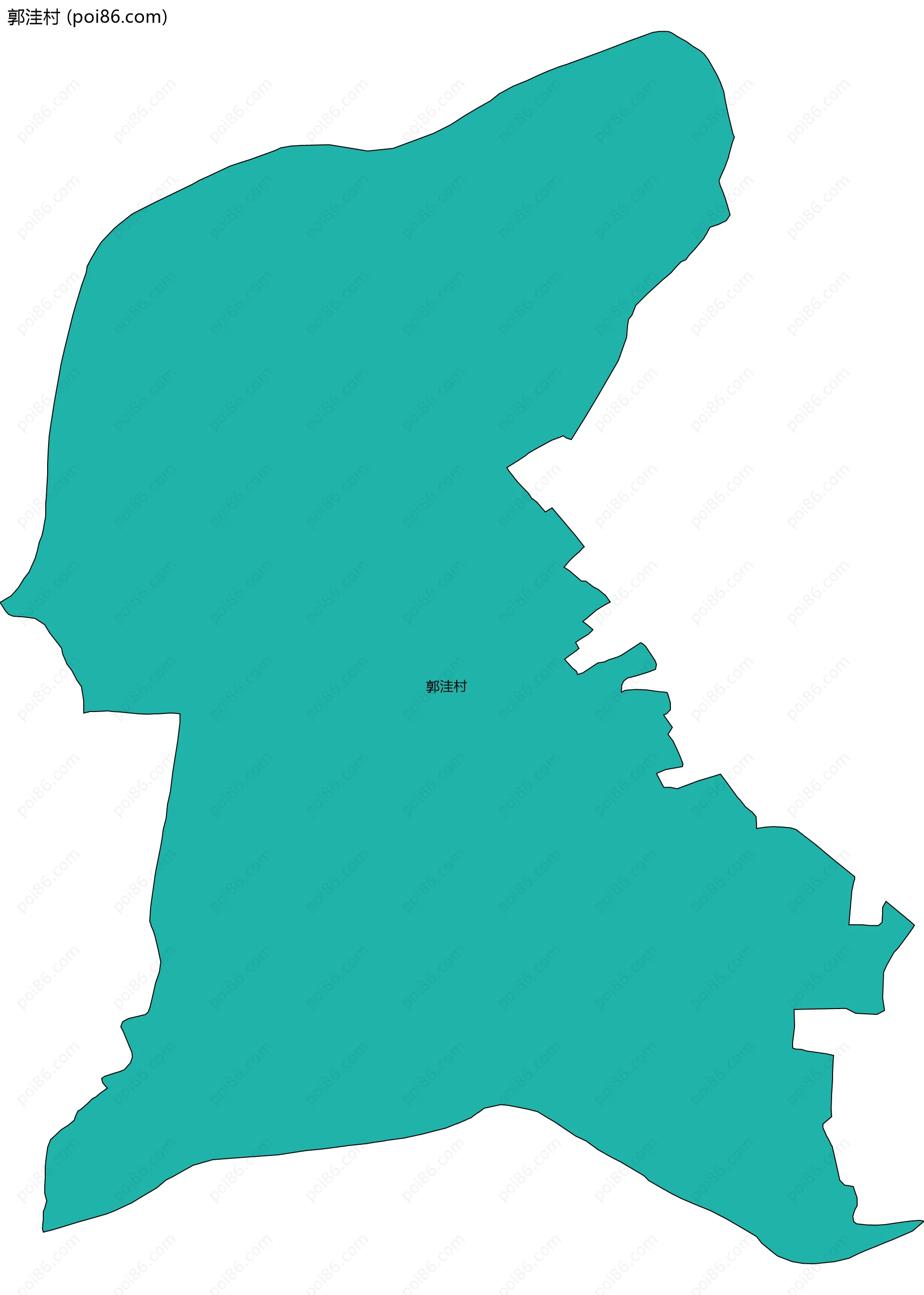 郭洼村边界地图