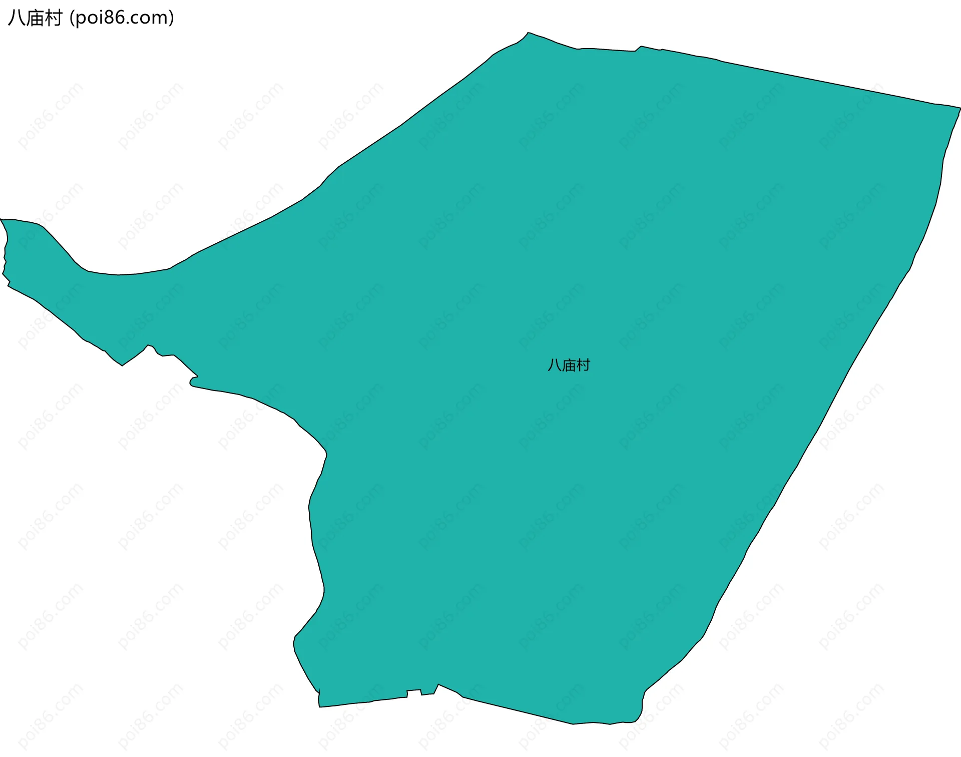 八庙村边界地图