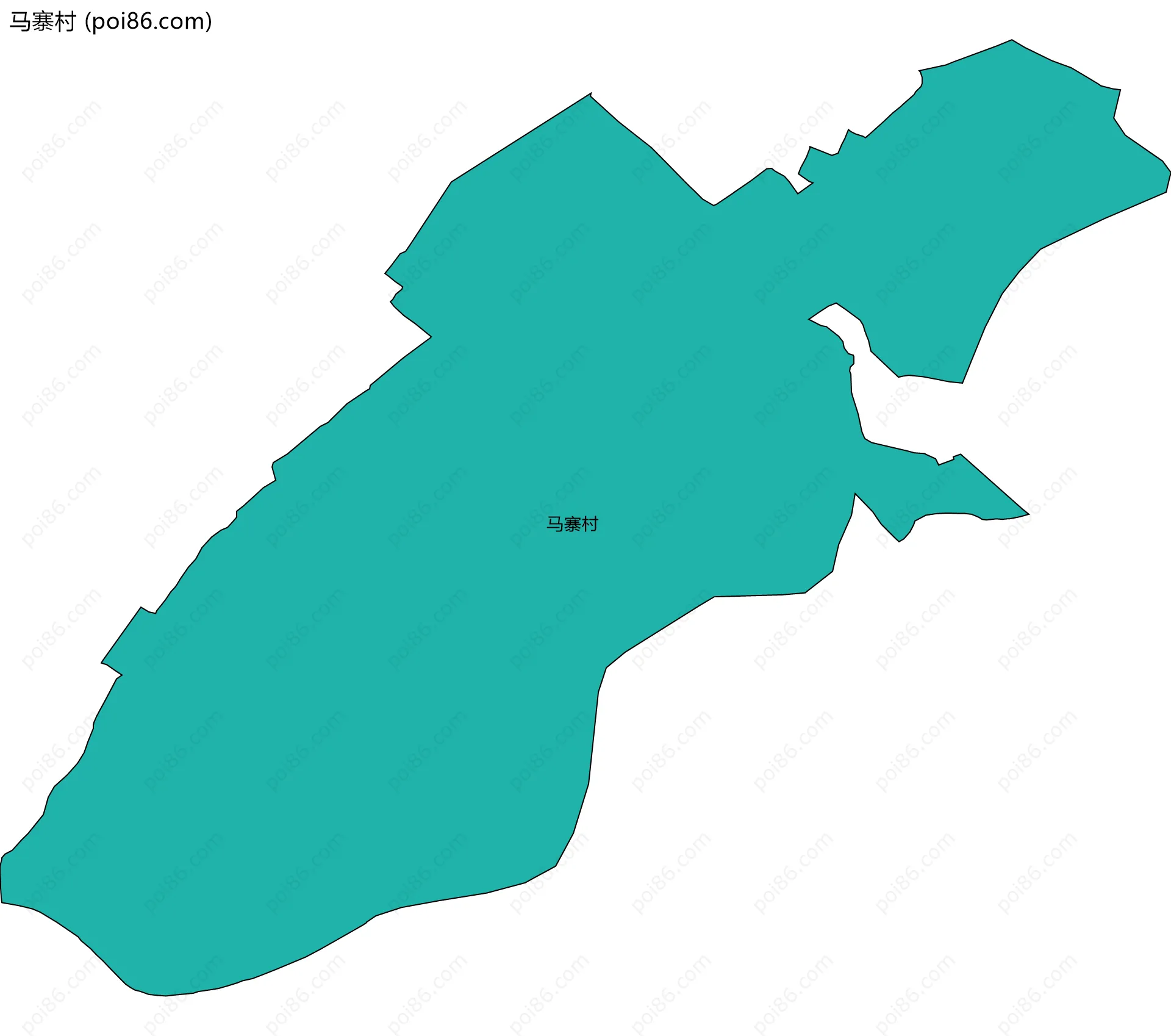 马寨村边界地图