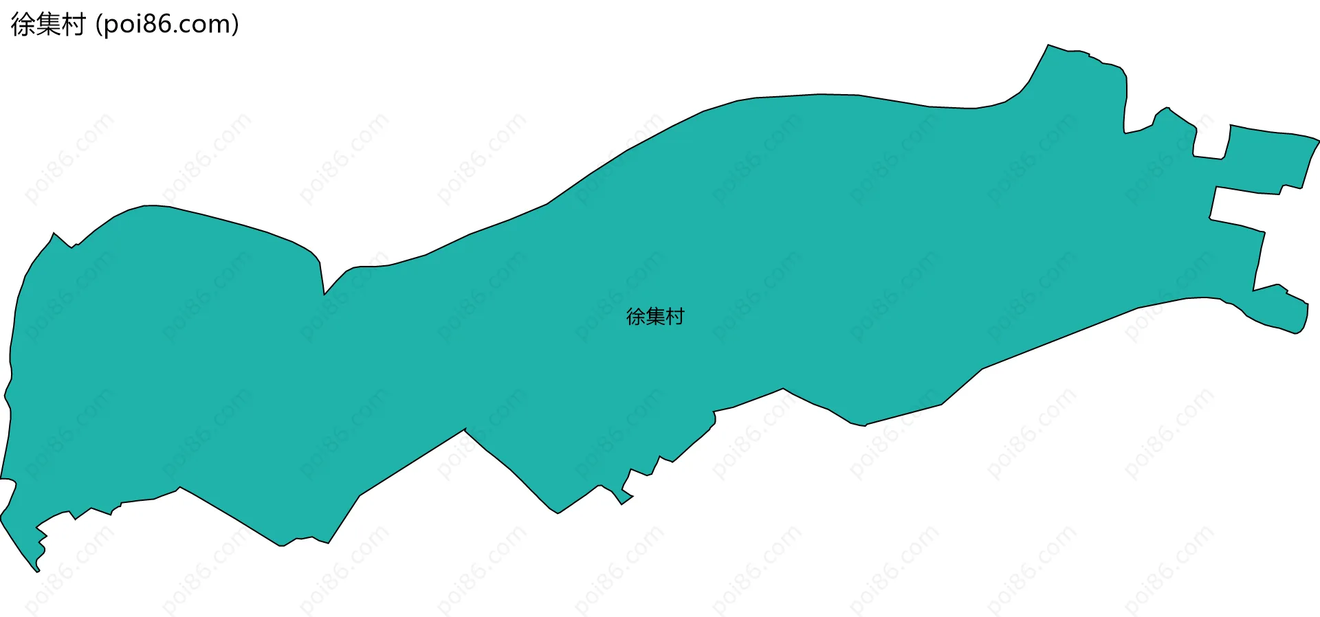 徐集村边界地图