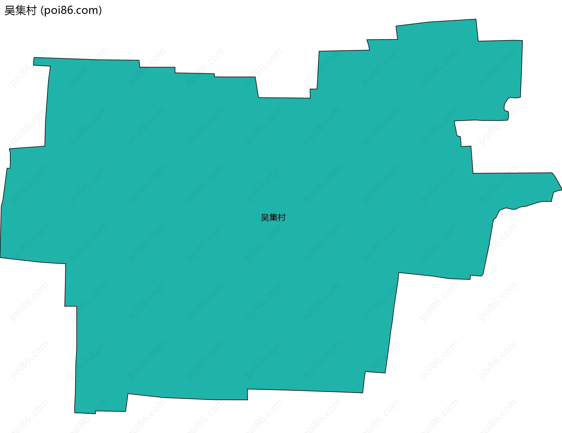 吴集村边界地图