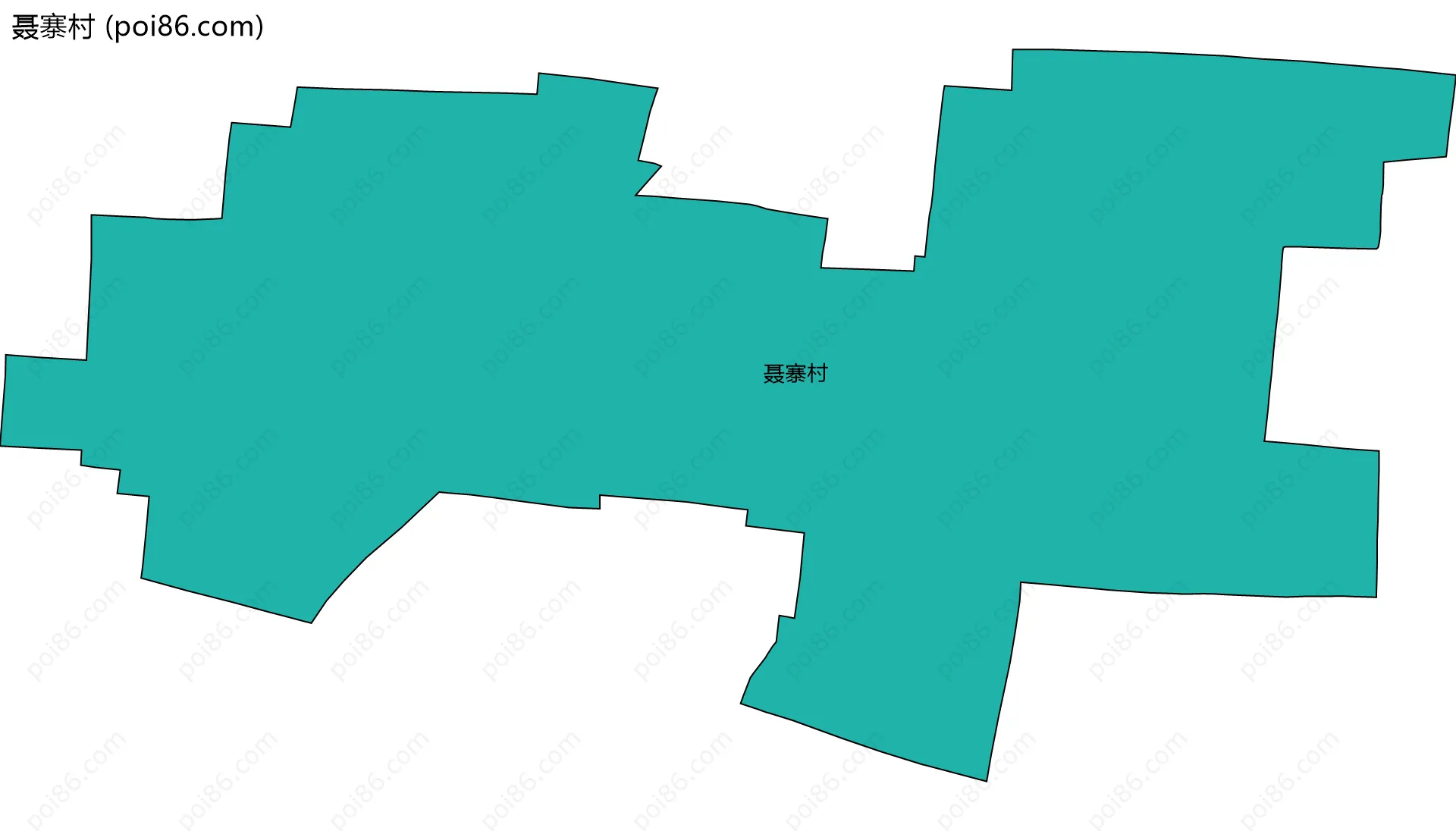 聂寨村边界地图