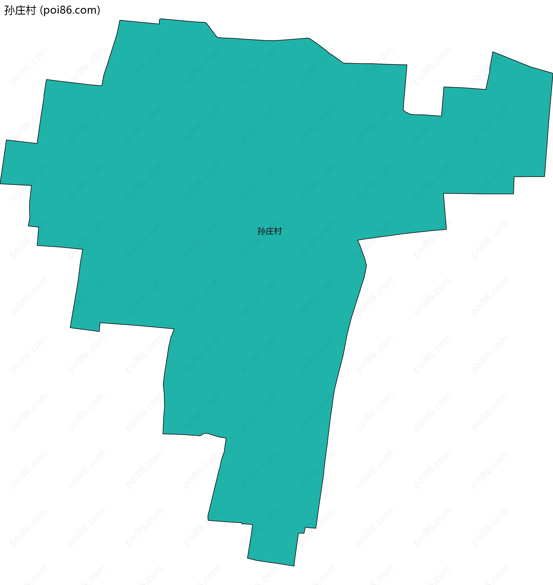 孙庄村边界地图