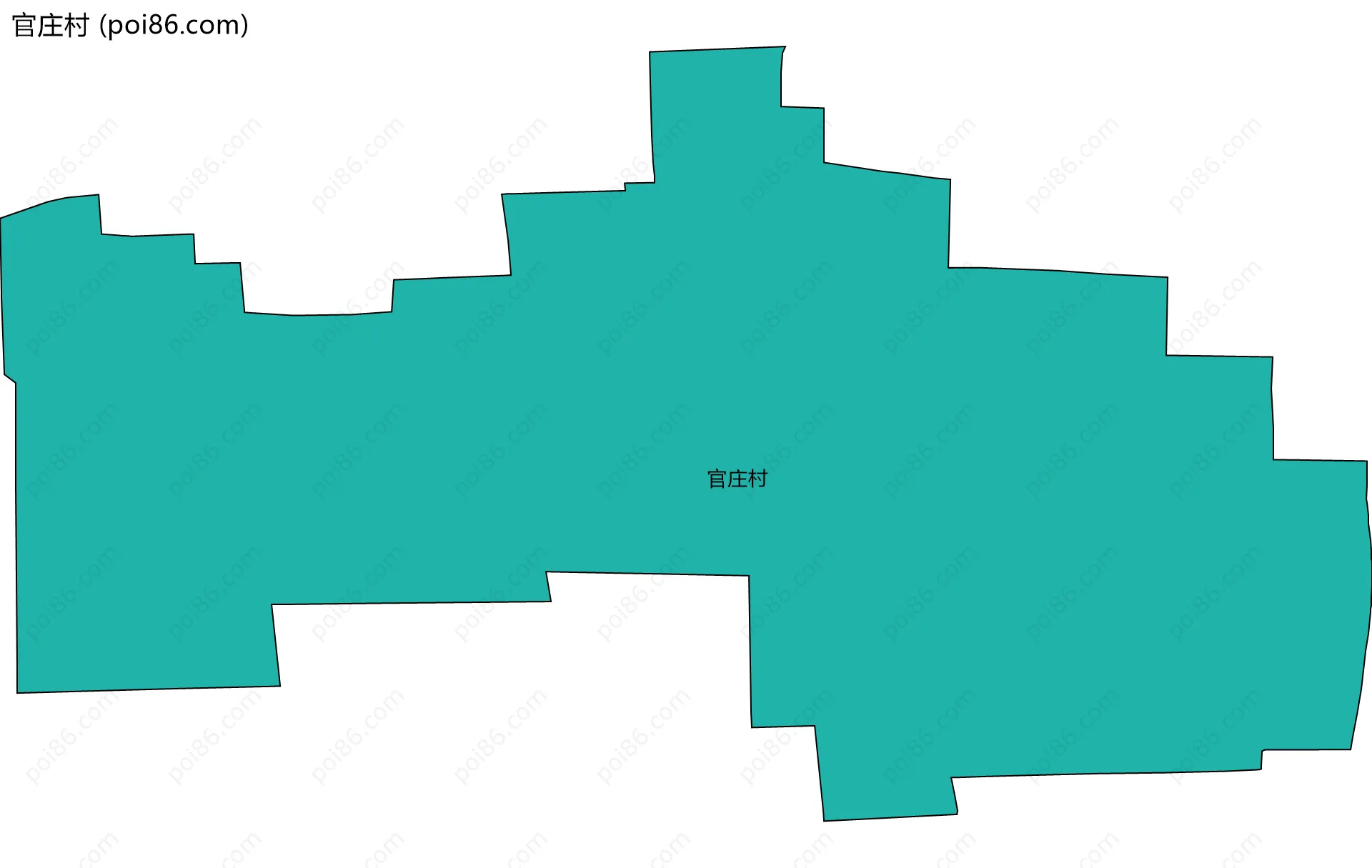 官庄村边界地图