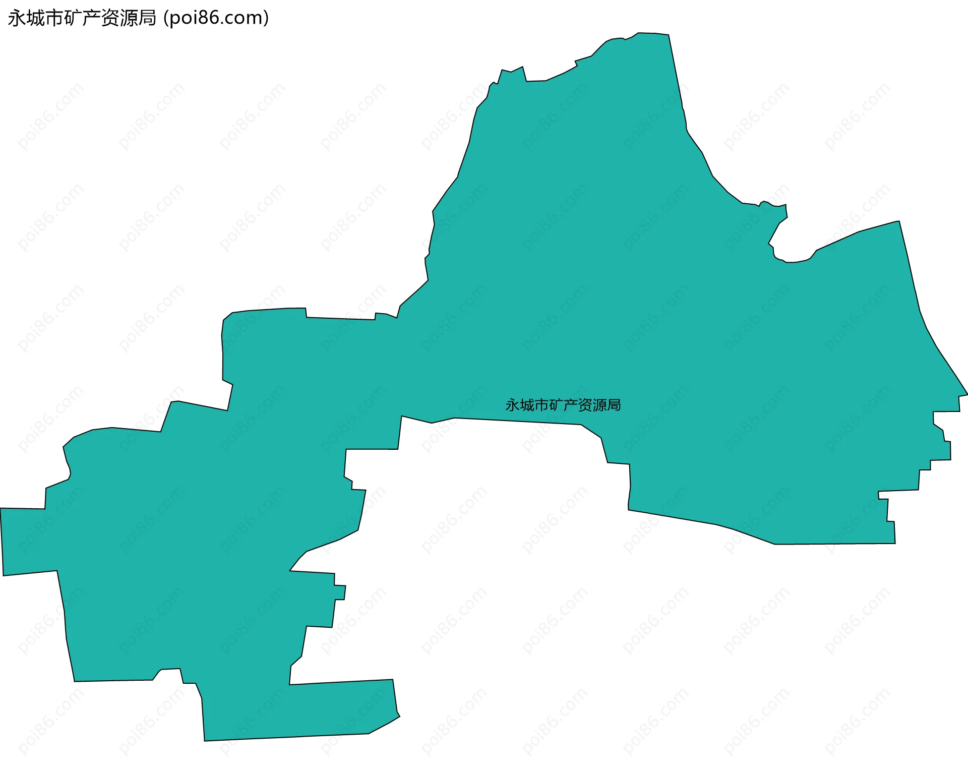 永城市矿产资源局边界地图