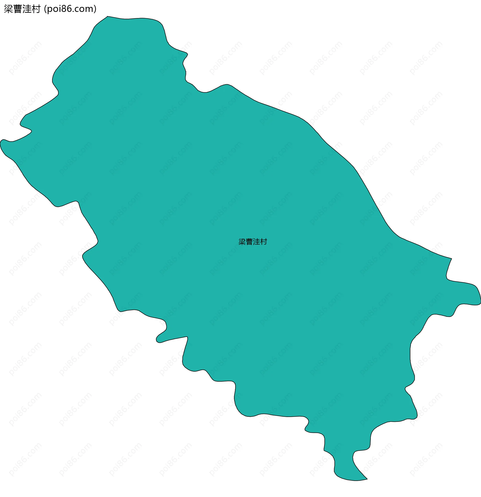 梁曹洼村边界地图