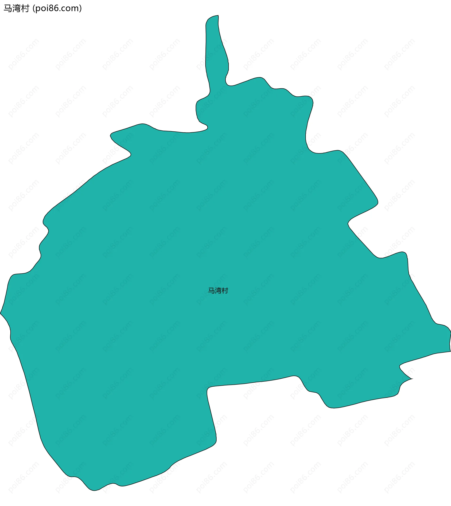 马湾村边界地图