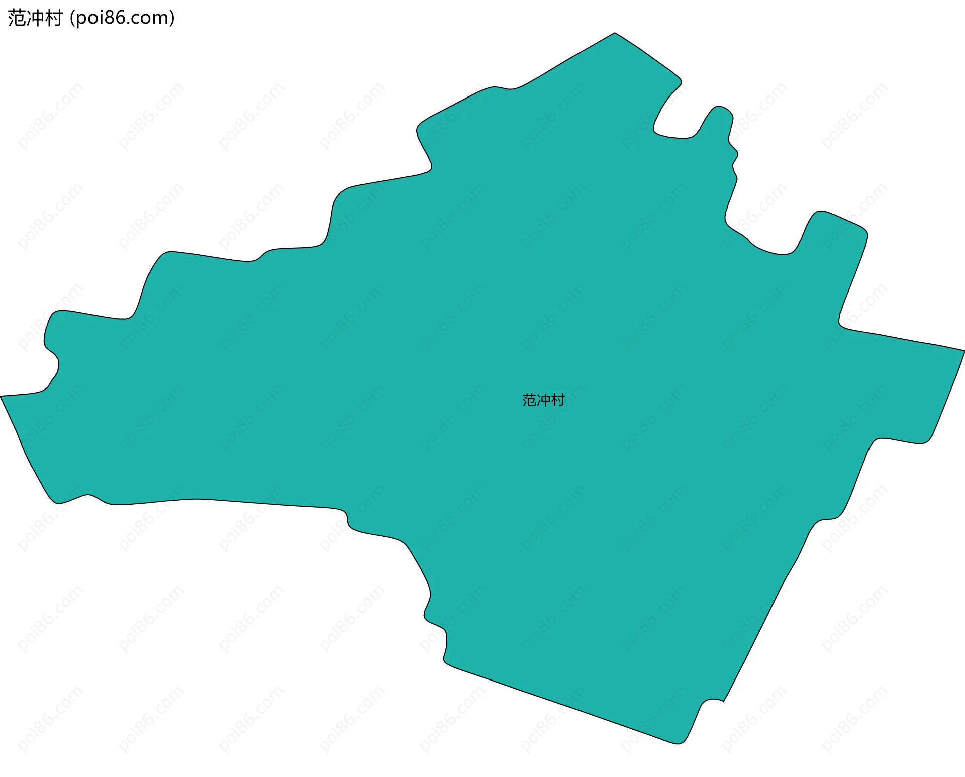 范冲村边界地图